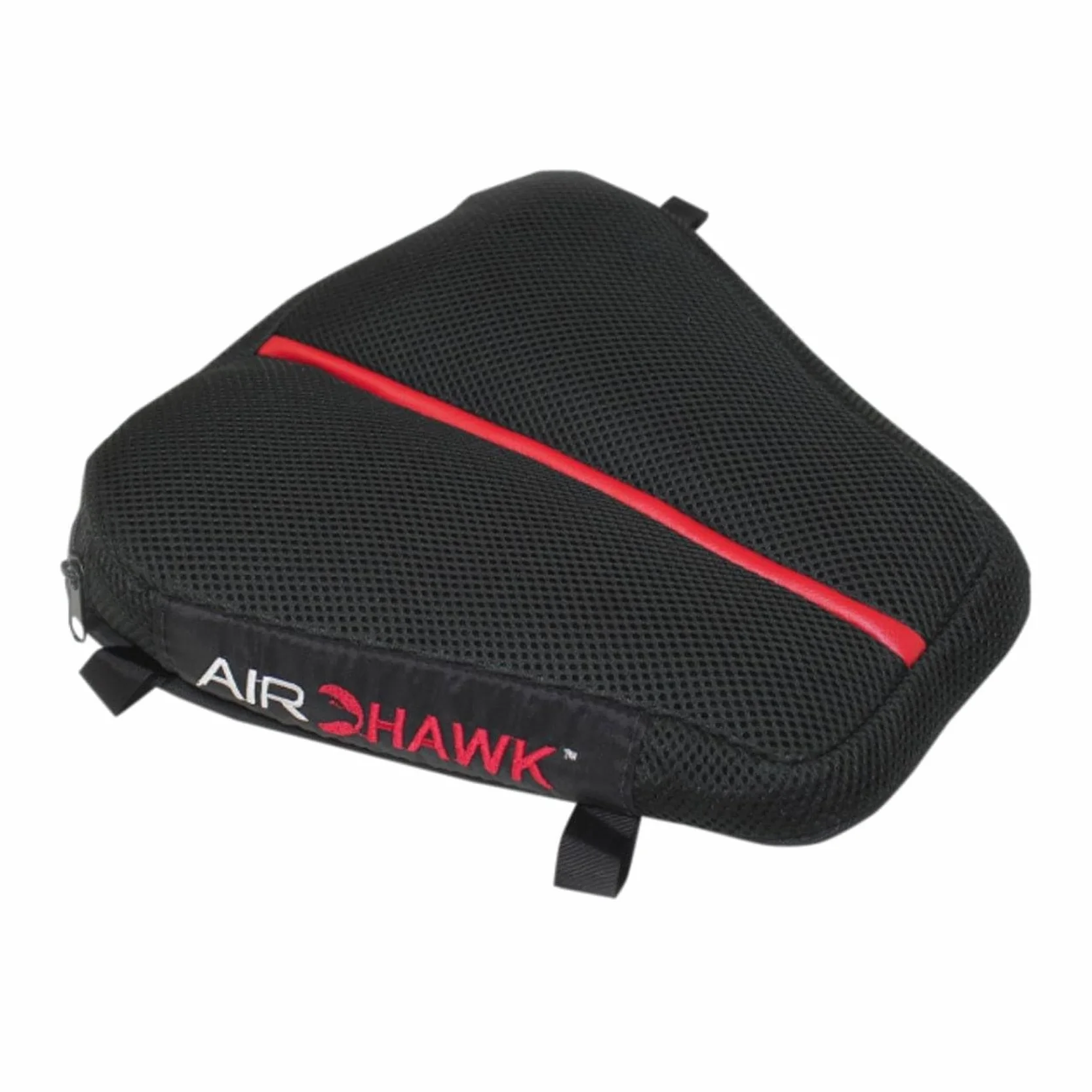 AIRHAWK 11" x 11" Dual Sport Motorcycle Seat Cushion - Lightweight Portable Inflatable Multi-Cell Air Pad with Breathable Spacer Mesh Cover & Non-Skid Bottom