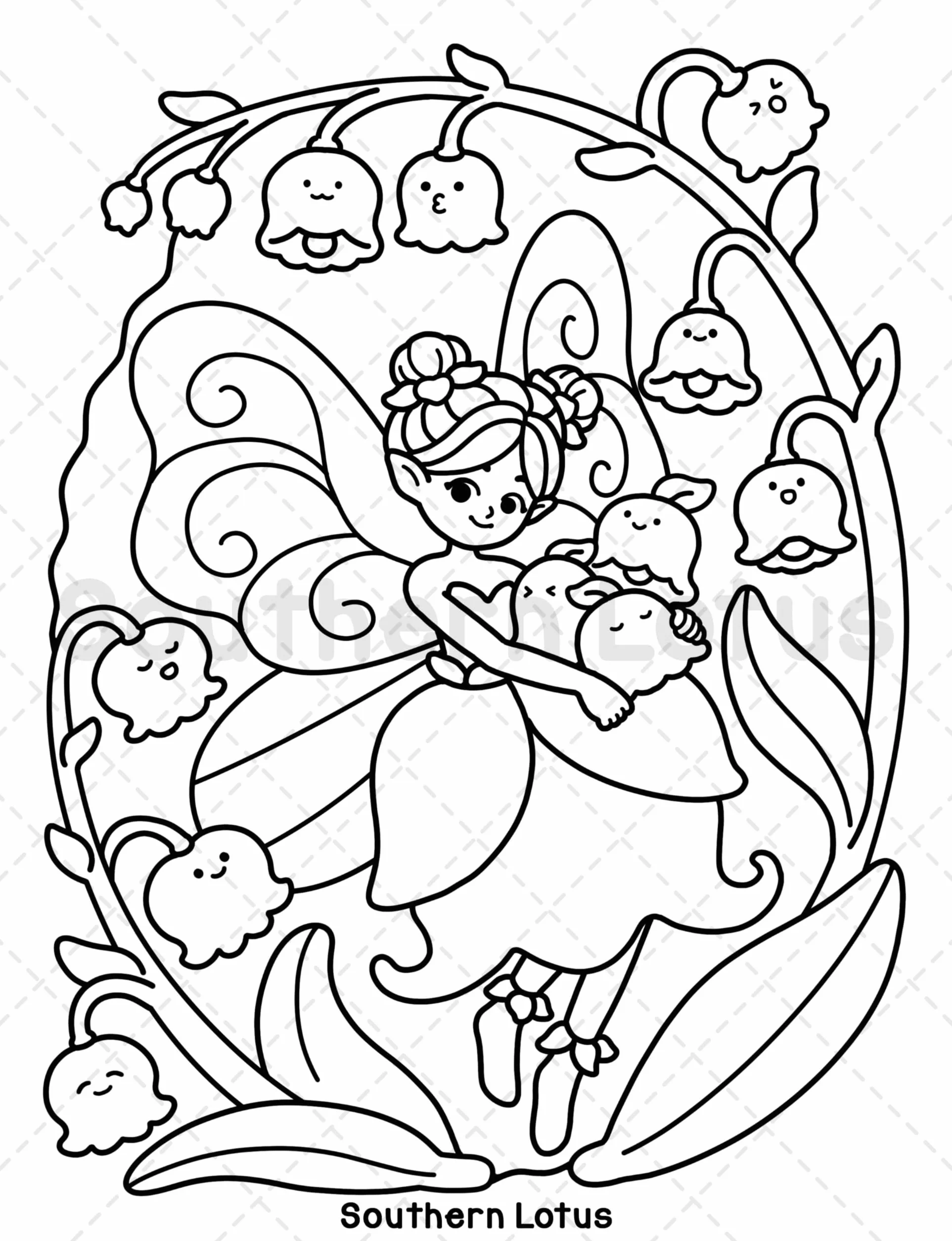 Fresh Glow: Coloring Book for Adults and Teens with Cute and Easy Designs of Charming Fairies and Lovely Sprites Enjoying Spring Moments, Cozy Drawings for Relaxation