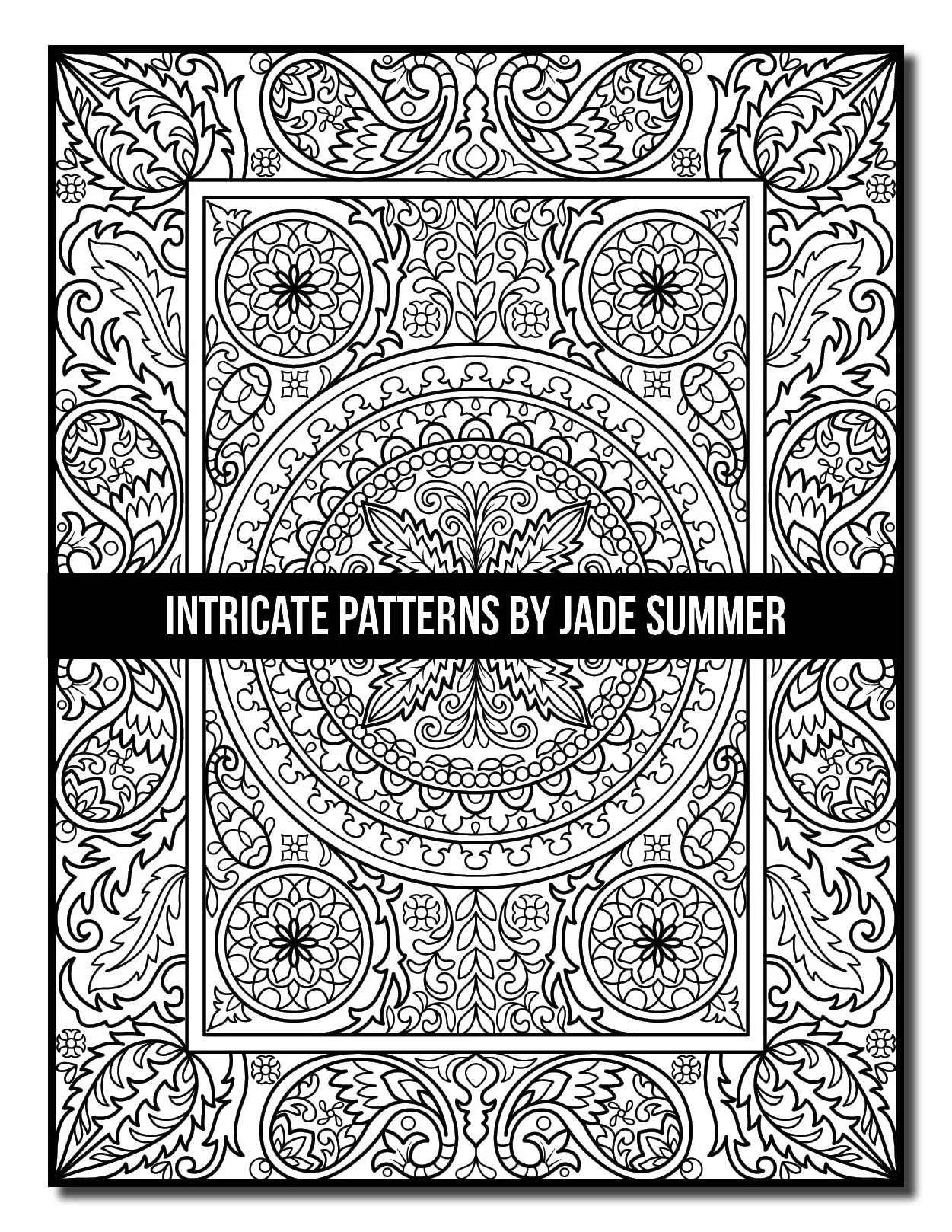 Intricate Patterns: An Adult Coloring Book with 50 Detailed Pattern Designs for Relaxation and Stress Relief