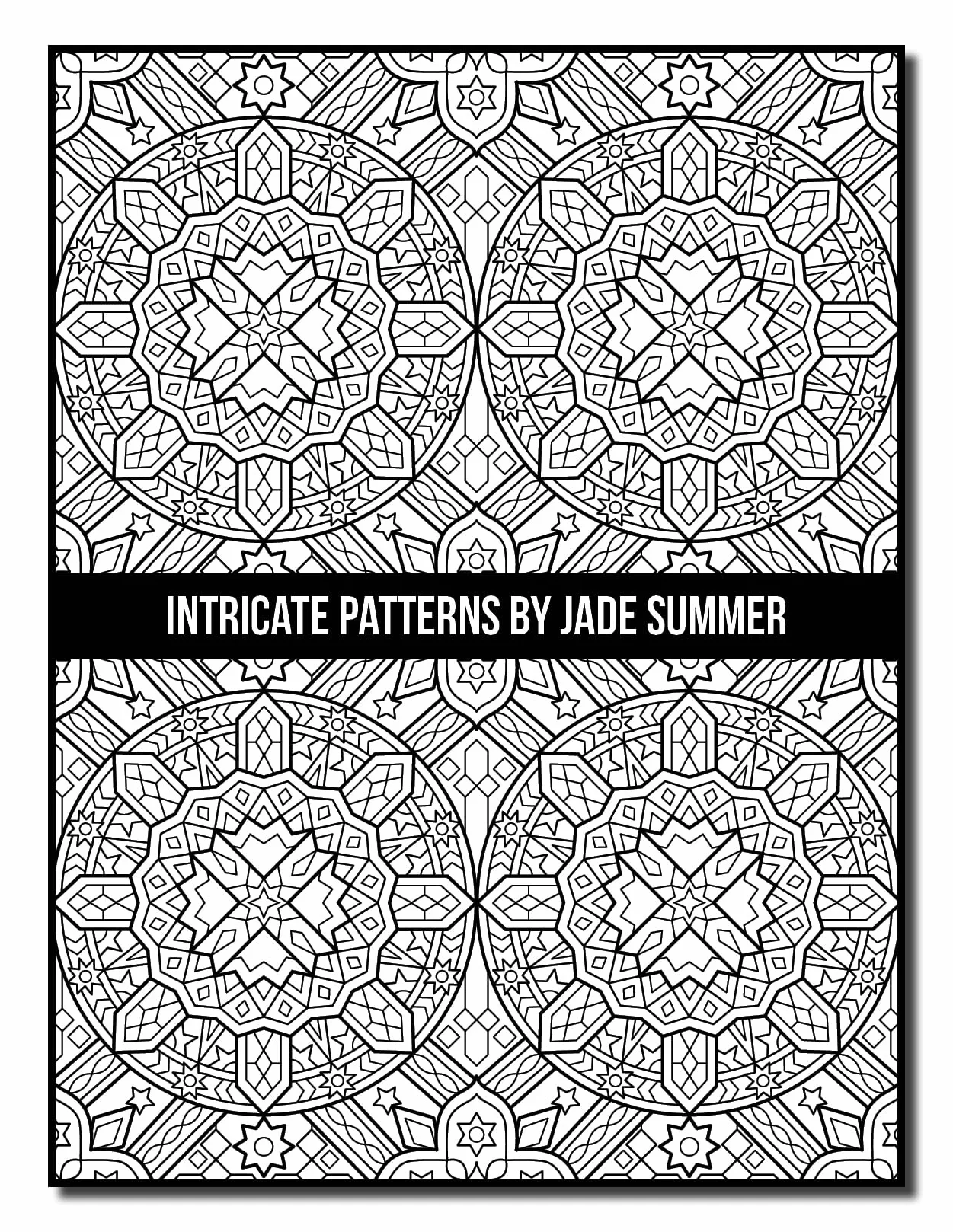 Intricate Patterns: An Adult Coloring Book with 50 Detailed Pattern Designs for Relaxation and Stress Relief