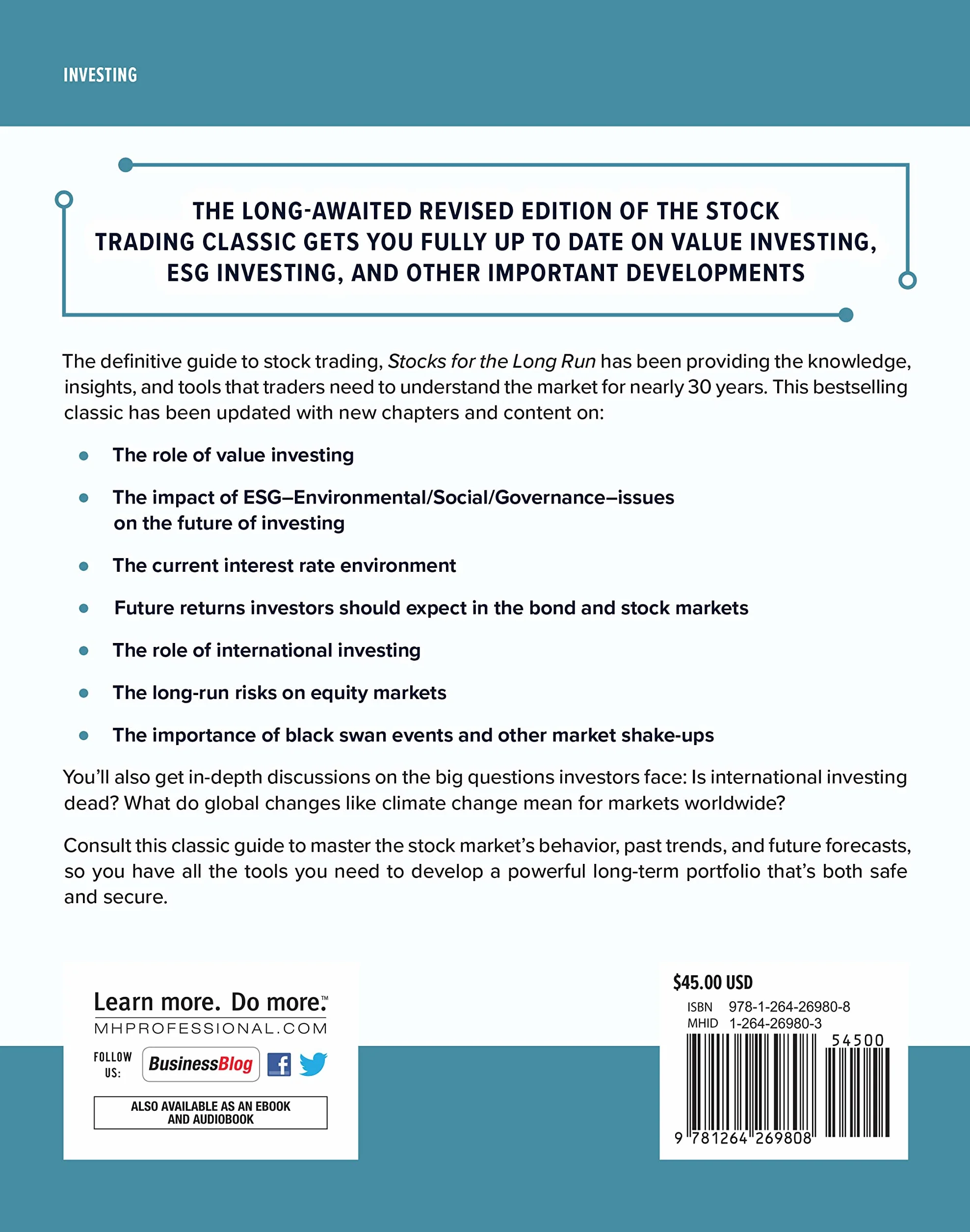 Stocks for the Long Run: The Definitive Guide to Financial Market Returns & Long-Term Investment Strategies, Sixth Edition