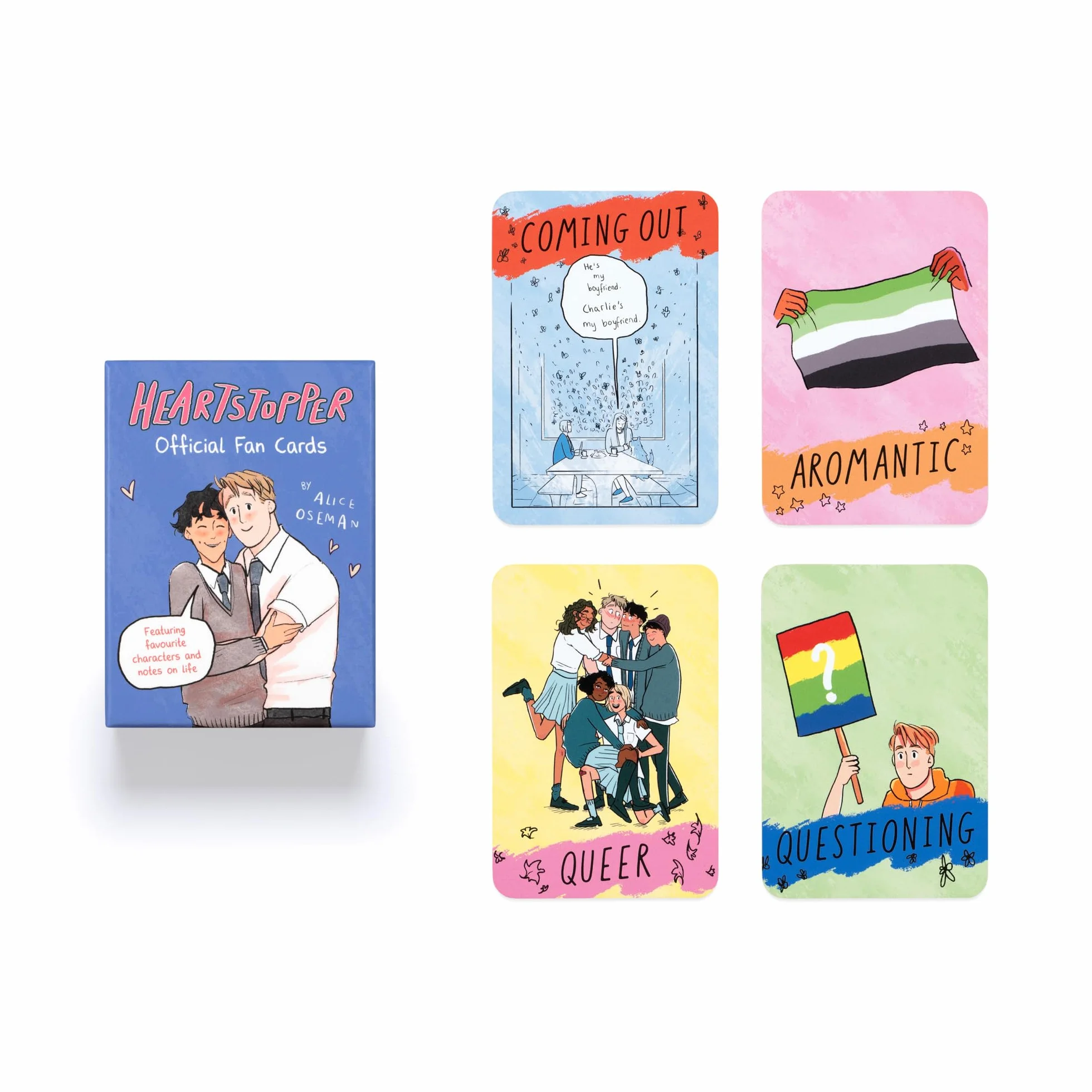 Heartstopper Official Fan Cards: Featuring characters from the graphic novels and Netflix show!