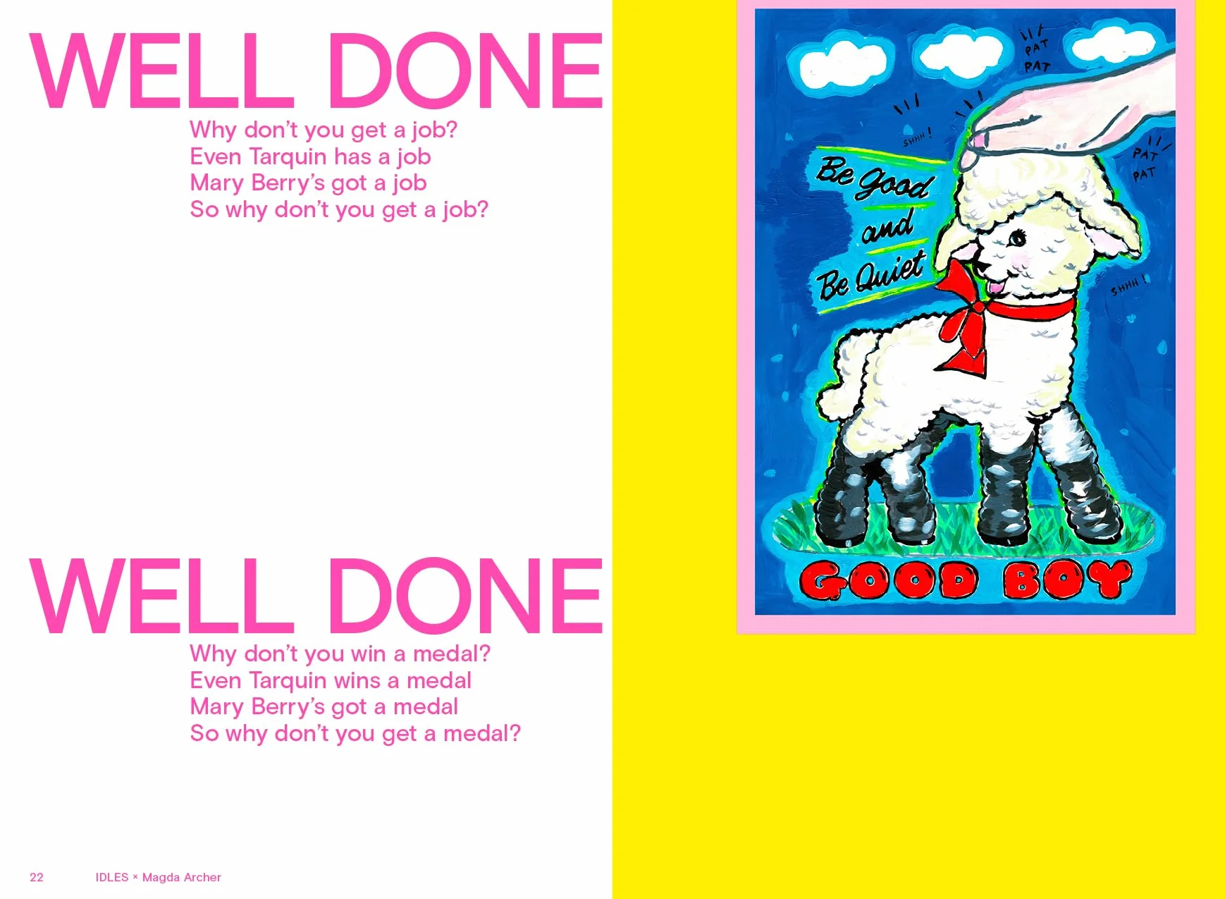 IDLES x Magda Archer Brutalism: Illustrated Lyrics /anglais