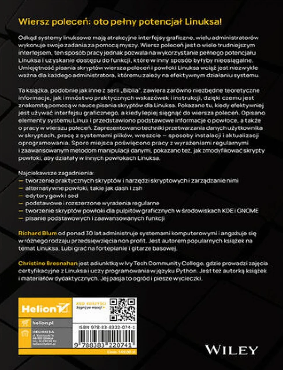 LINUX. WIERSZ POLECEŃ I SKRYPTY POWŁOKI. BIBLIA