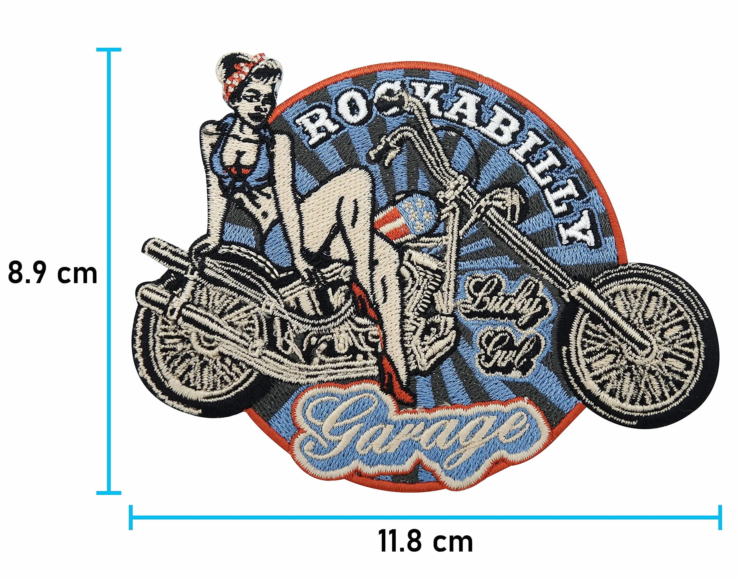 Finally Home Naszywka w stylu retro, rockabilly, lata 80., naszywka na plecy, kurtka motocyklowa w stylu vintage, amerykańska