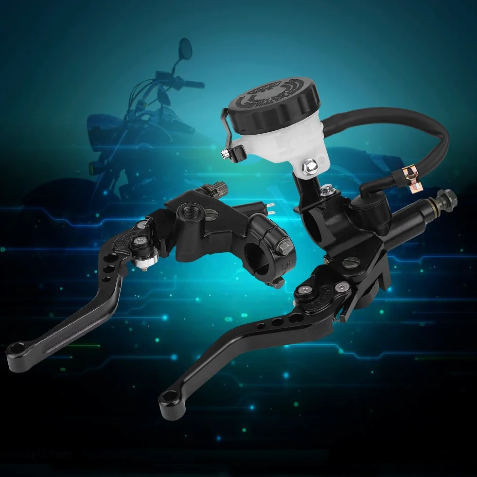 Motorcycle Brake Master Cylinder, Universal 7/8 (22 mm) Motorcycle Hamure Hamurek Master Cylinder Zbiornik Zestaw Zestaw Burek