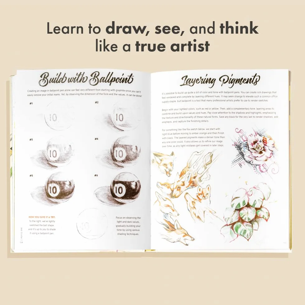 The Artist's Drawing Book: Learn How to Draw, Sketch, Shade, and More with Easy Lessons and Practice Pages