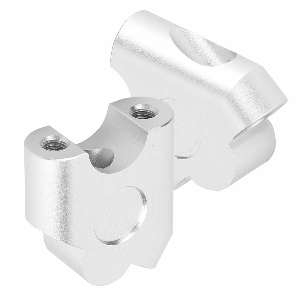 Zacisk kierownicy motocykla, 22mm uniwersalny uchwyt motocykla Bar Riser zacisk na kierownicę Powrót Move Adapter do montażu (chrom)