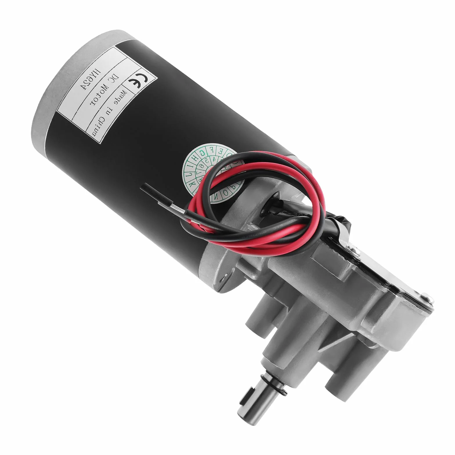 maXpeedingrods Silnik przekładniowy 24 V DC, 45 W, silnik wycieraczki, wysoki moment obrotowy, elektryczna synchronizacja koła zębatego z lewą skrzynią biegów do napędu bramy, okien