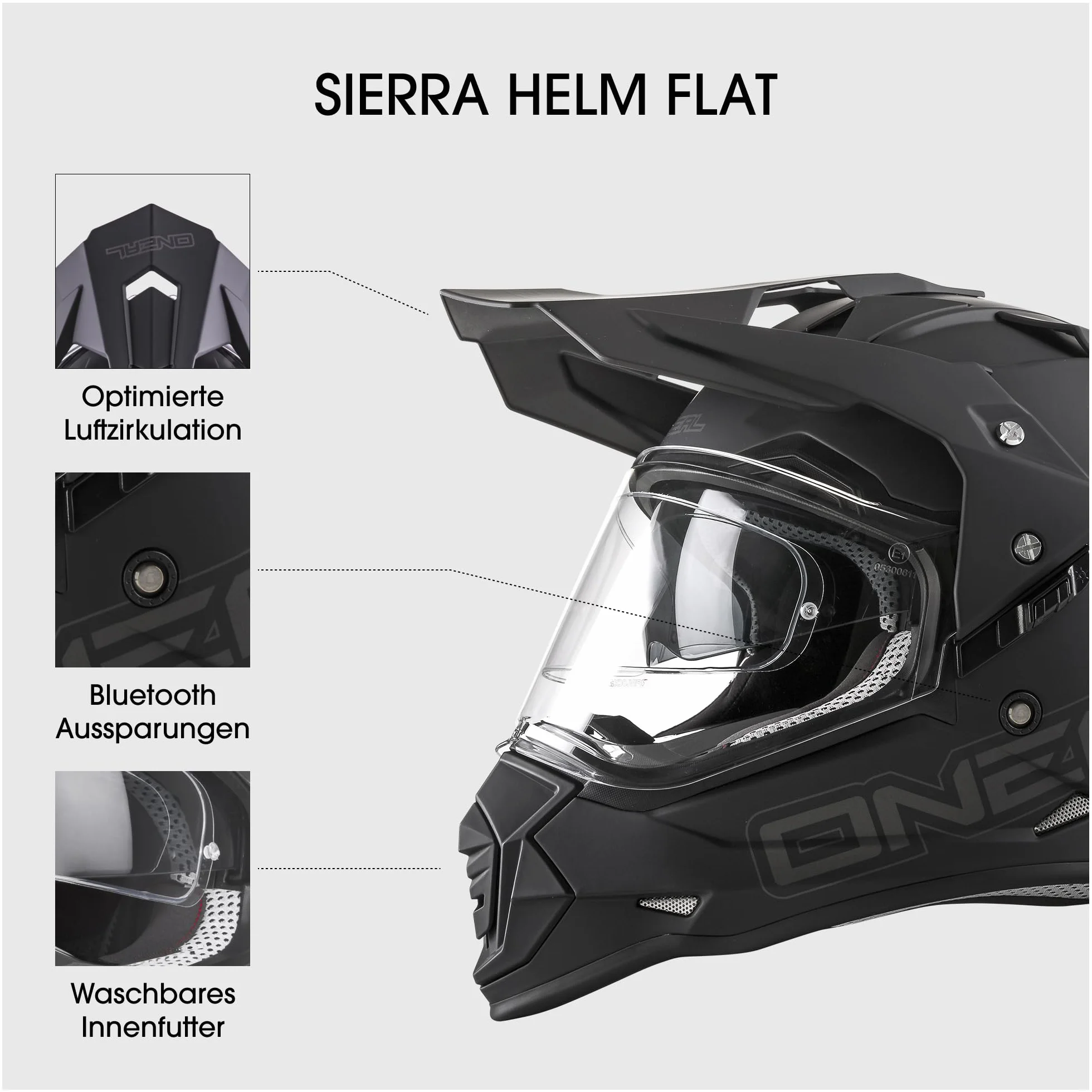 Oneal Sierra Flat 2023 Kask motocrossowy