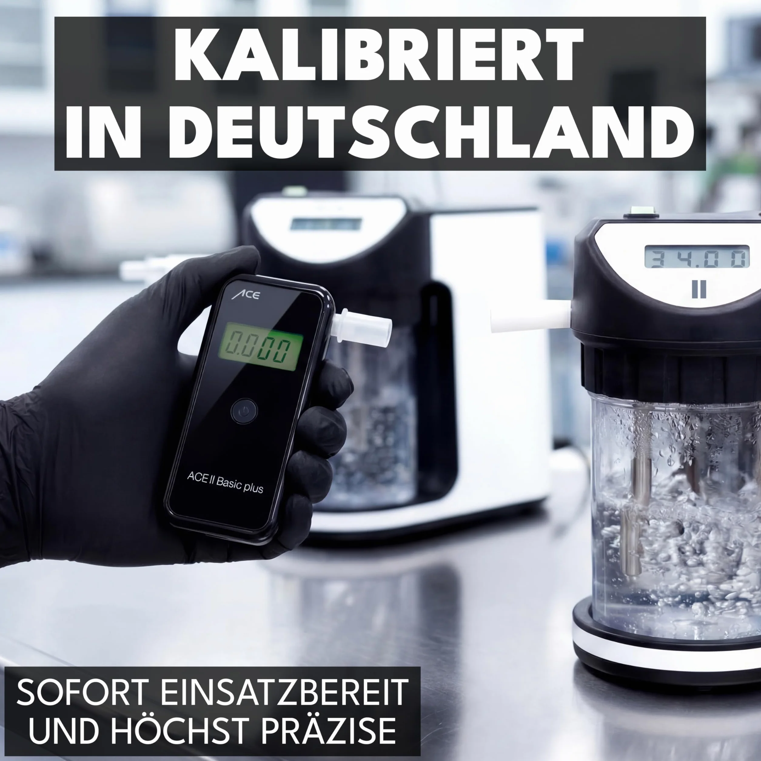 ACE Alcoscan II Basic 0-0,4% czarny tester alkoholu