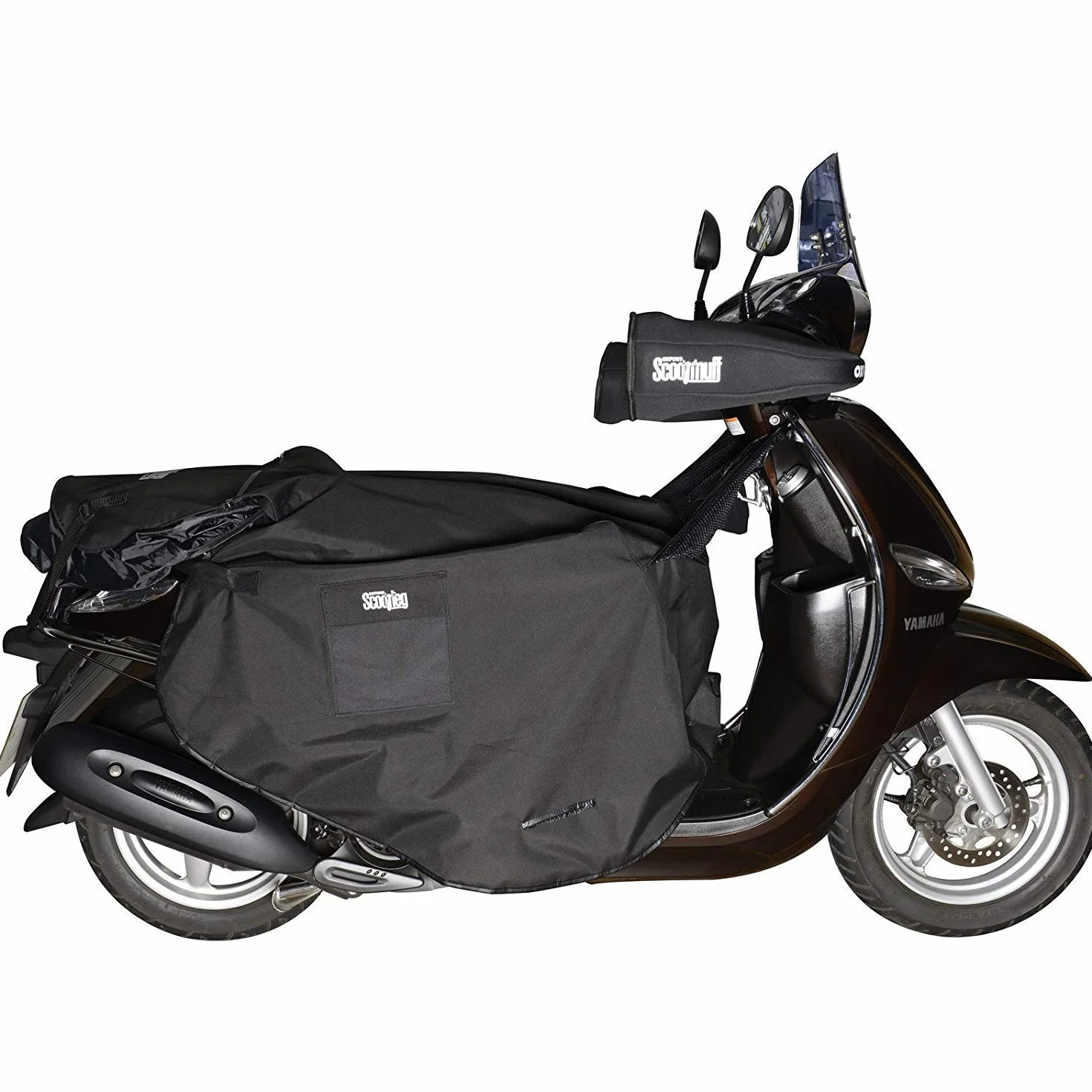 Oxford Scootleg, uniwersalny pokrowiec na skuter, czarny, rozmiar M