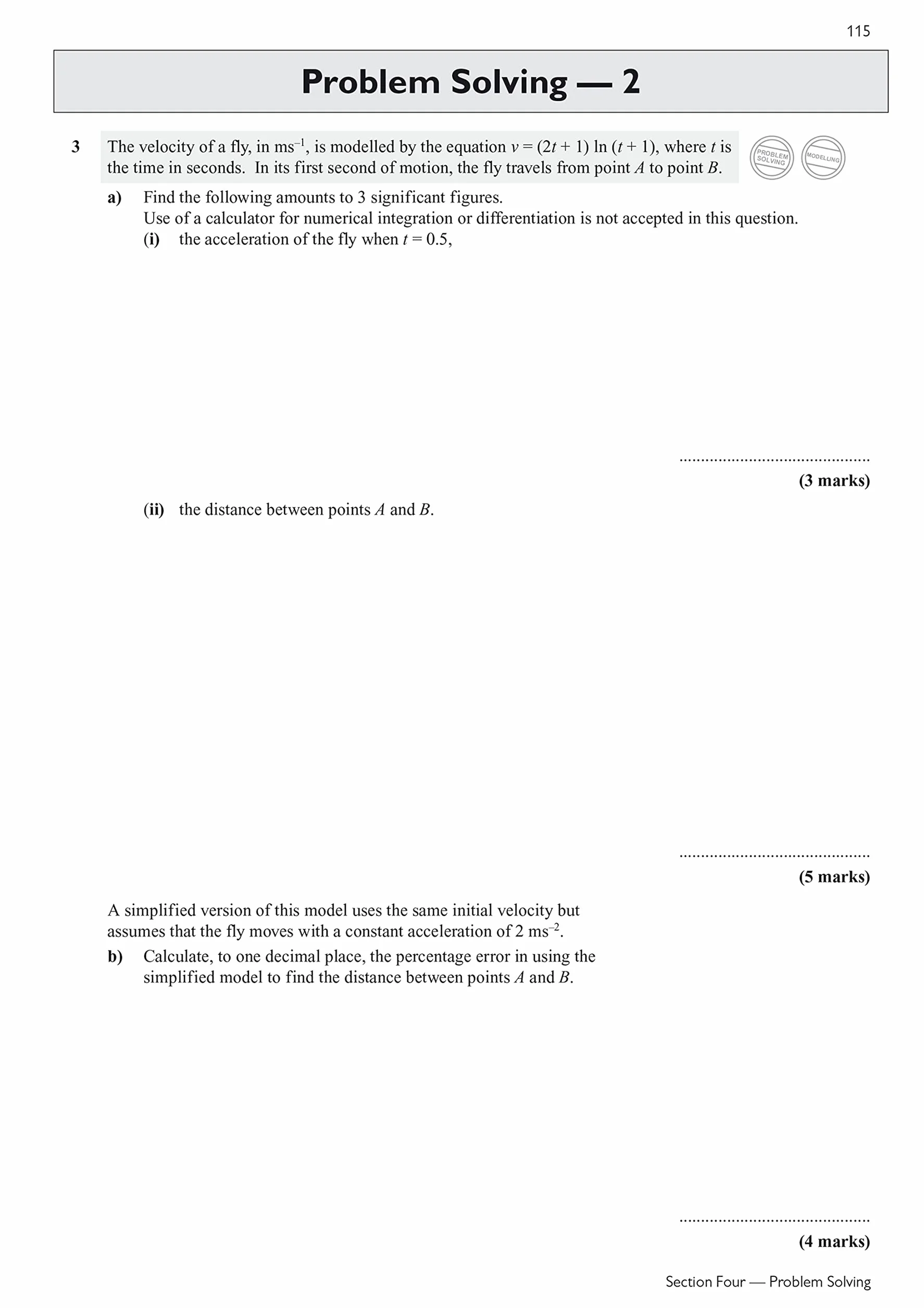 A-Level Maths Edexcel Exam Practice Workbook (includes Answers)