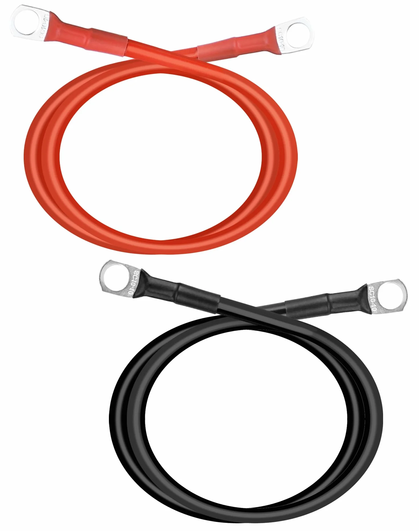 Kabel akumulatora samochodowego 5 AWG 16 mm² 100 cm 12 V z pierścieniem zaciskowym M10