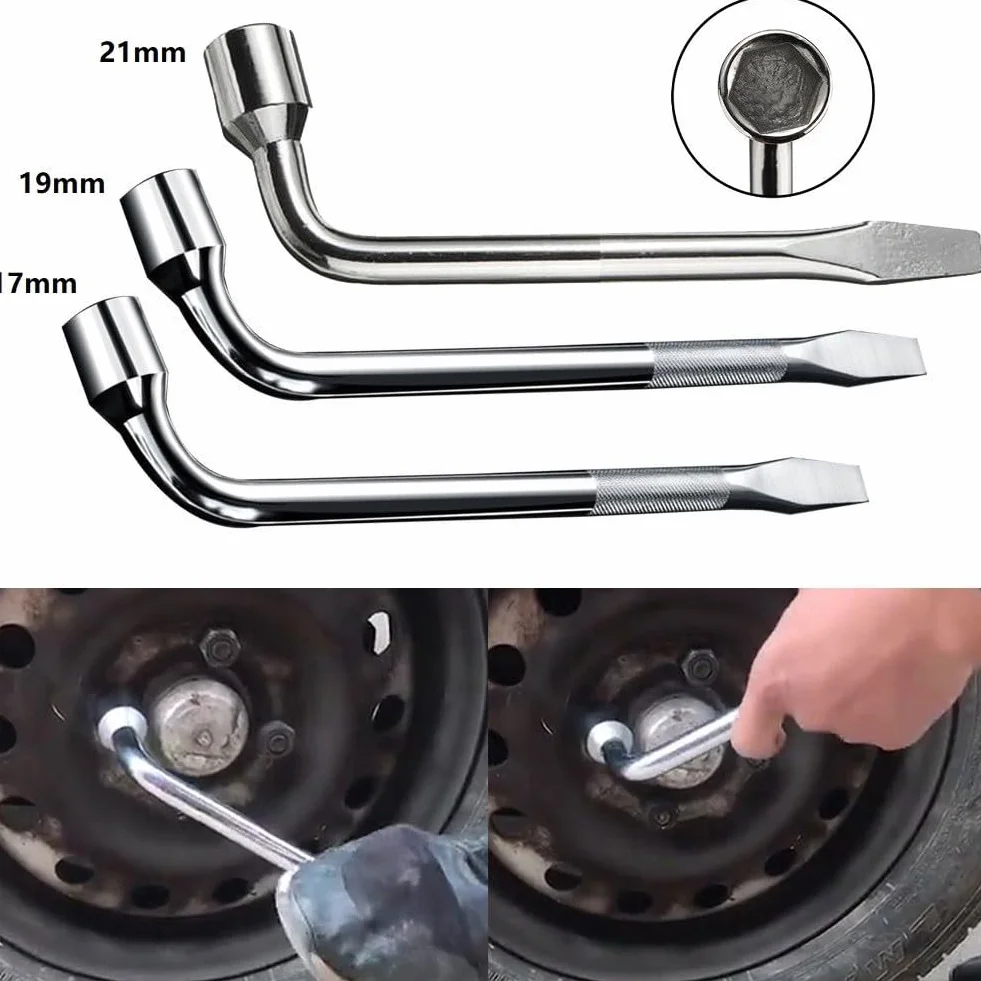 Klucz do kół 17/19/21 mm Heavy Duty z wysuwanym uchwytem do wymiany opon