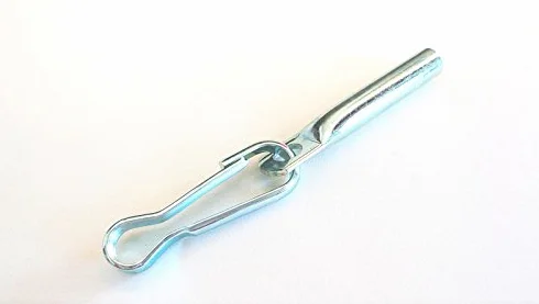 20 x zamknięcie linowe z hakiem Simplex ocynkowane Ø 8 mm długość 120 mm, lina plandekowa