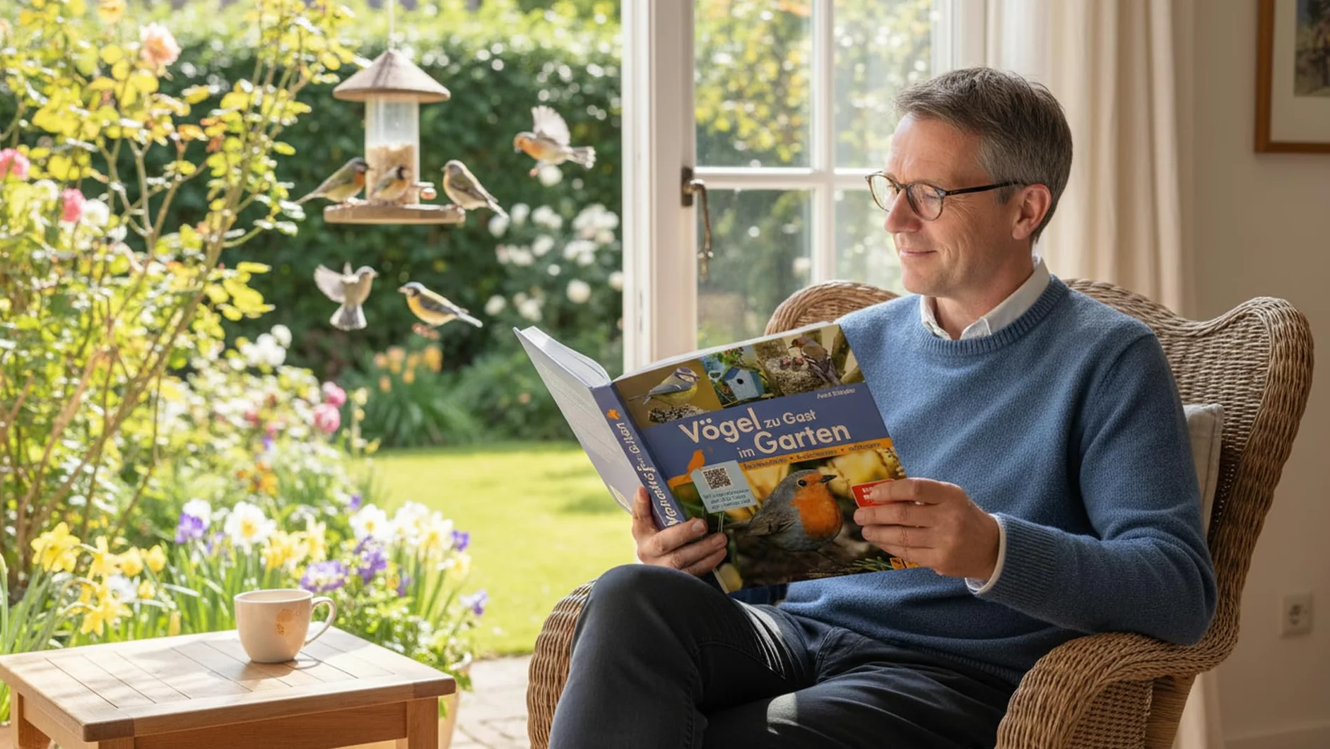 Vögel zu Gast im Garten - Heimische Vögel beobachten, bestimmen, schützen.: Vogelbuch 114 Vogelstimmen per QR-Code zum Download. Geschenk für Vogelfreunde