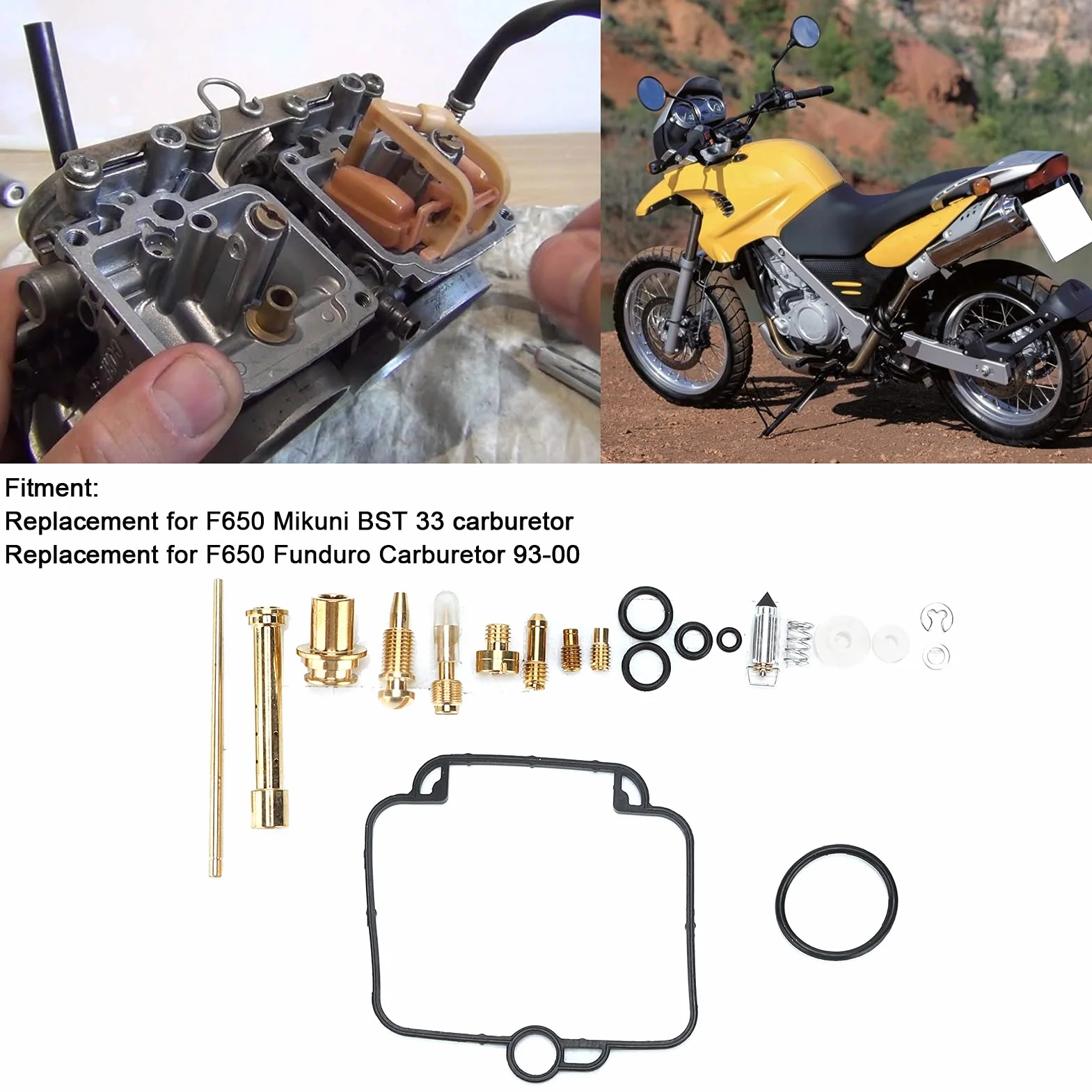 Zestaw do Przebudowy Gaźnika Carb F650 BST33 GS500E
