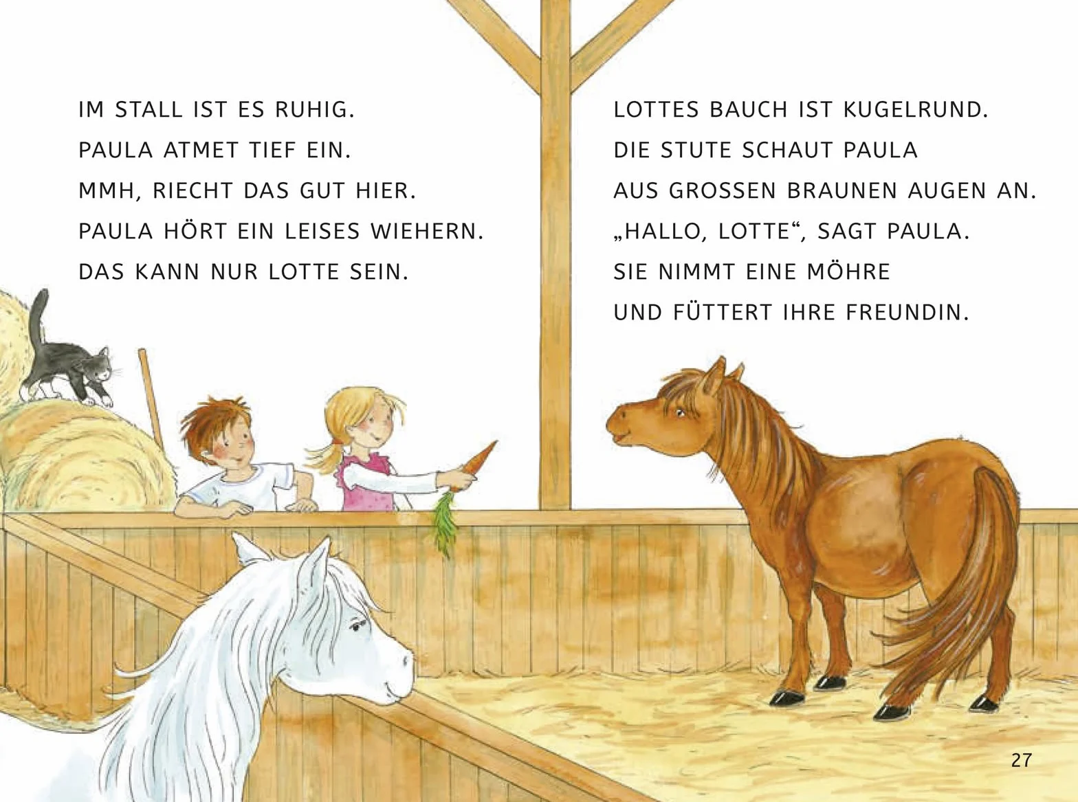 Leseprofis - GROSSBUCHSTABEN: EIN FOHLEN NAMENS SCHNUPPE, 1. Klasse: Kinderbuch für Erstleser:innen und Leseanfänger ab 5 Jahren: 35