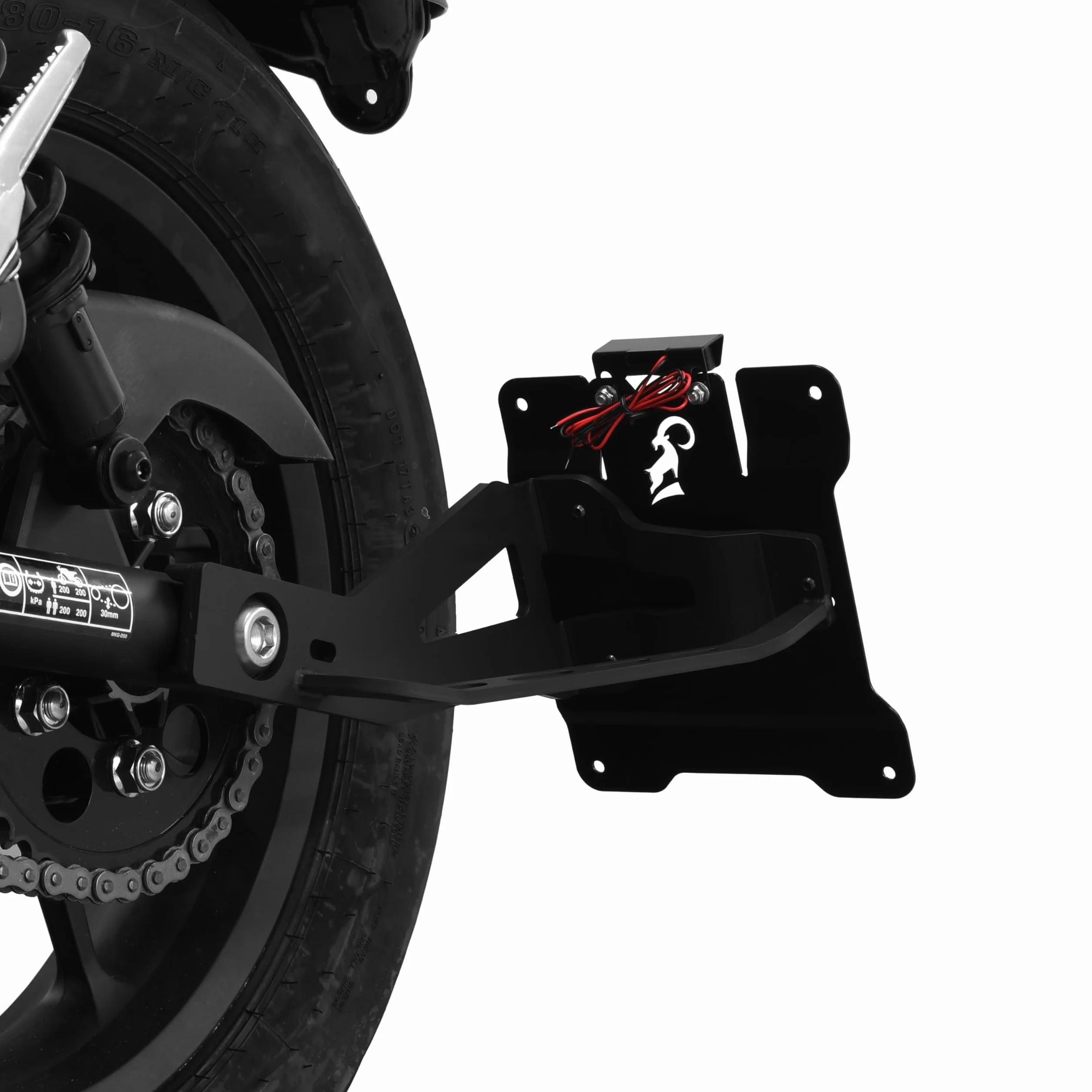 ZIEGER Boczny uchwyt tablicy rejestracyjnej CMX 500 R&ebel