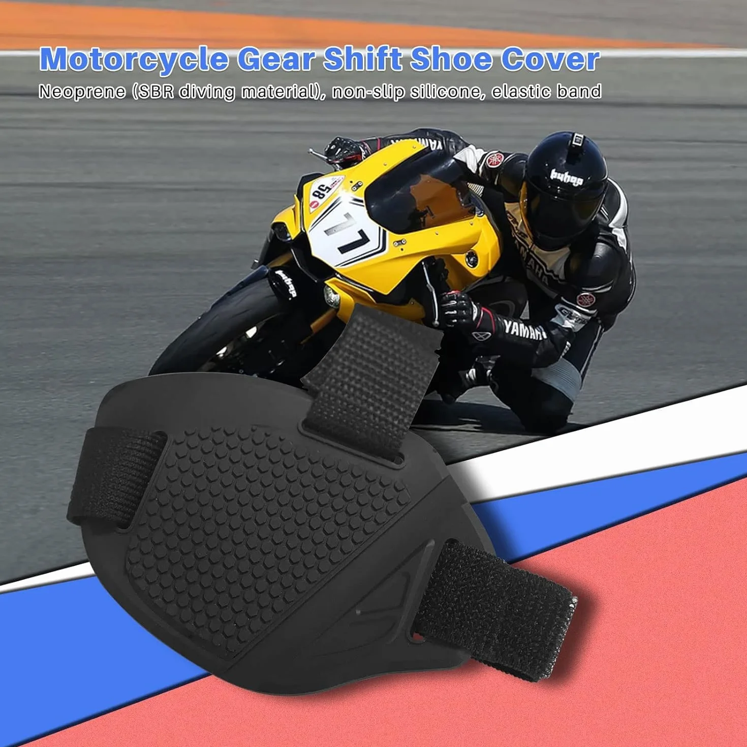 Gumowa podkładka przerzutki motocyklowej, ochraniacz butów przed zadrapaniami, 2 sztuki
