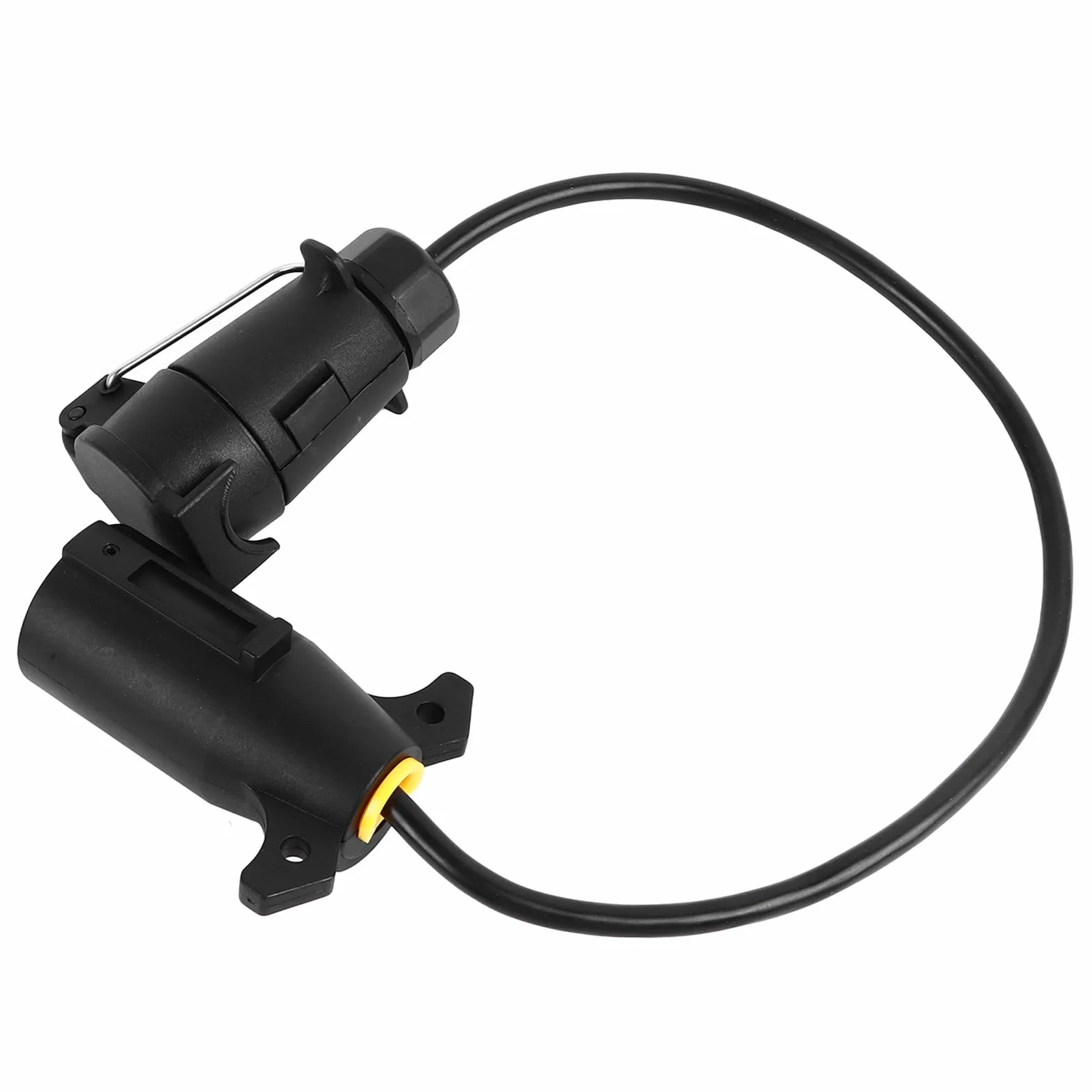 Aramox Adapter Wtyczki Przyczepy 7-pinowy USA na UE Podwójne Złącze