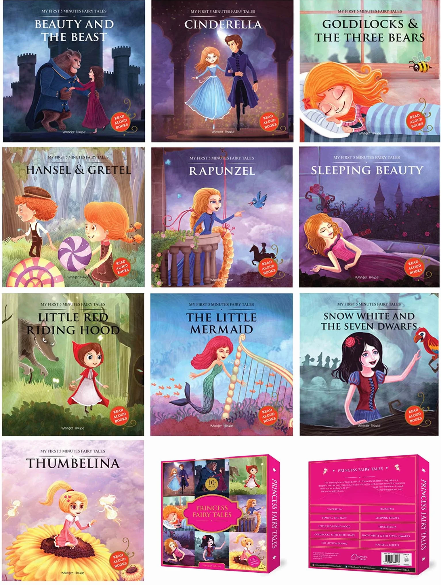 Princess Fairy Tales: A Set of 10 Classic Children Fairy Tales