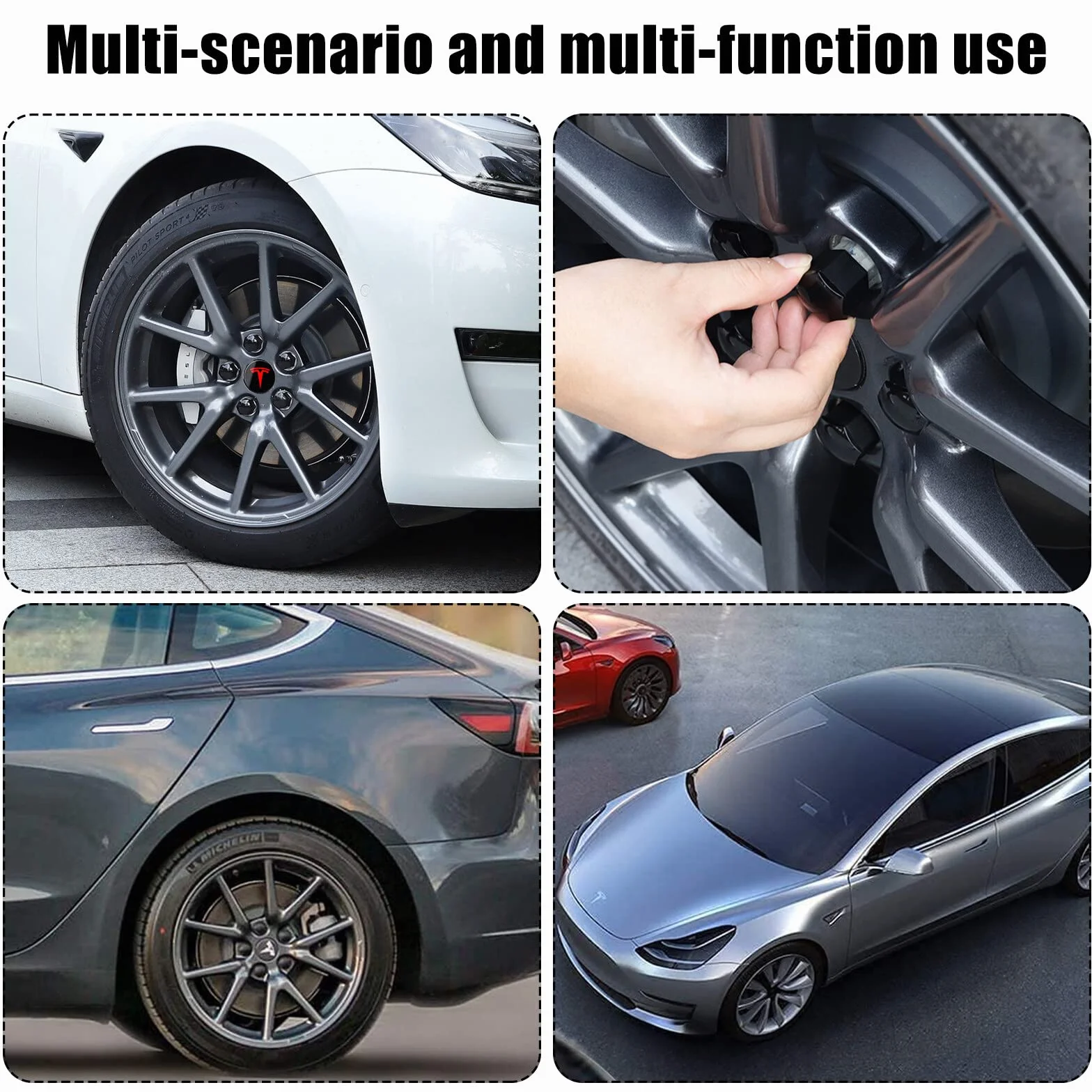 Tesla zestaw kołpaków na koła do Model 3, Y, S, X