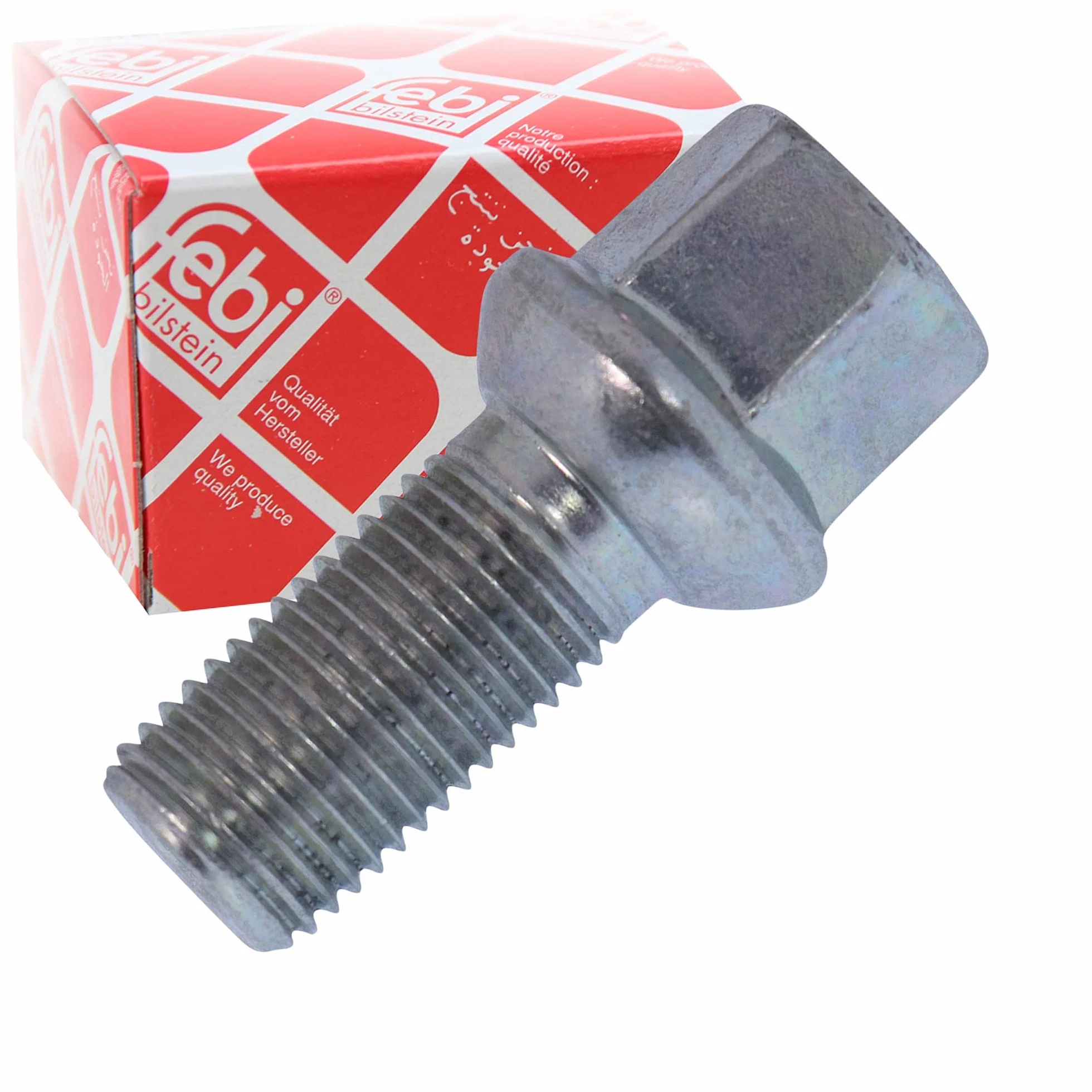 febi bilstein 46632 śruba do kół M14 x 1,5 z kulką, 1 sztuka