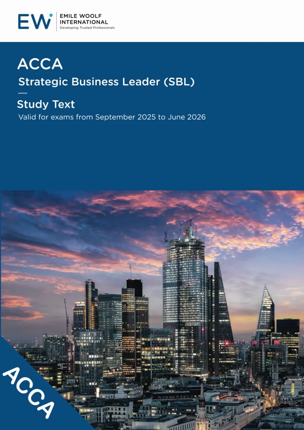 ACCA Strategic Business Leader (SBL) Study Text - 2025-26