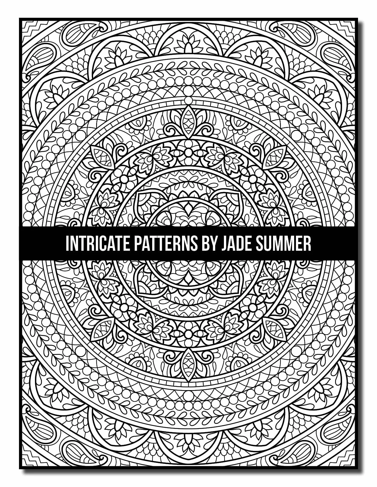 Intricate Patterns: An Adult Coloring Book with 50 Detailed Pattern Designs for Relaxation and Stress Relief
