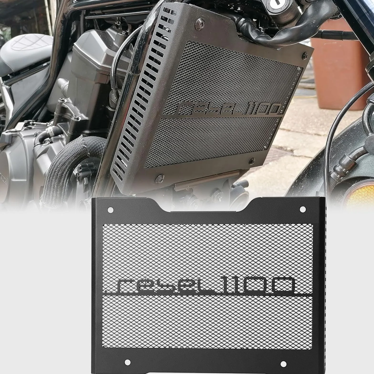 WOOGA Osłona chłodnicy motocyklowa do Honda Rebel 1100 CMX1100 2021-2024