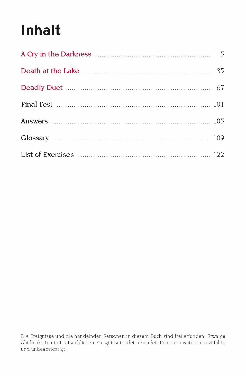 A Cry in the Darkness: Englisch A1