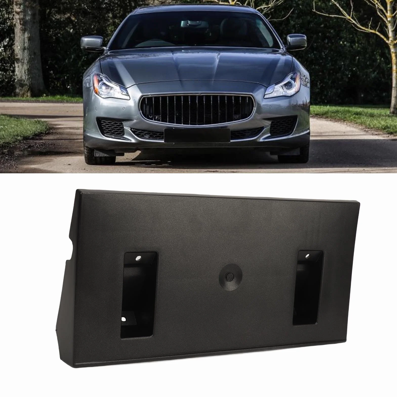 Przedni uchwyt tablicy rejestracyjnej Quattroporte M156 2013-2017 model nr 670015295