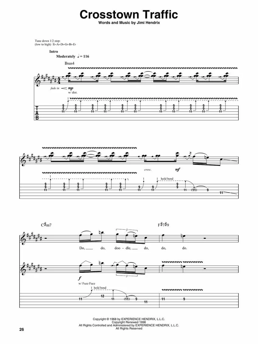 Jimi Hendrix: Deluxe Guitar Play-Along Songbook Volume 24 (Book/Online Audio): Deluxe Guitar Play-Along Volume 24