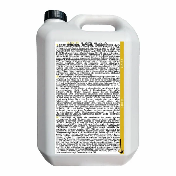 Odrdzewiacz Antykorozyjny 5L | Zabezpiecza Metal | Neutralizator Rdzy