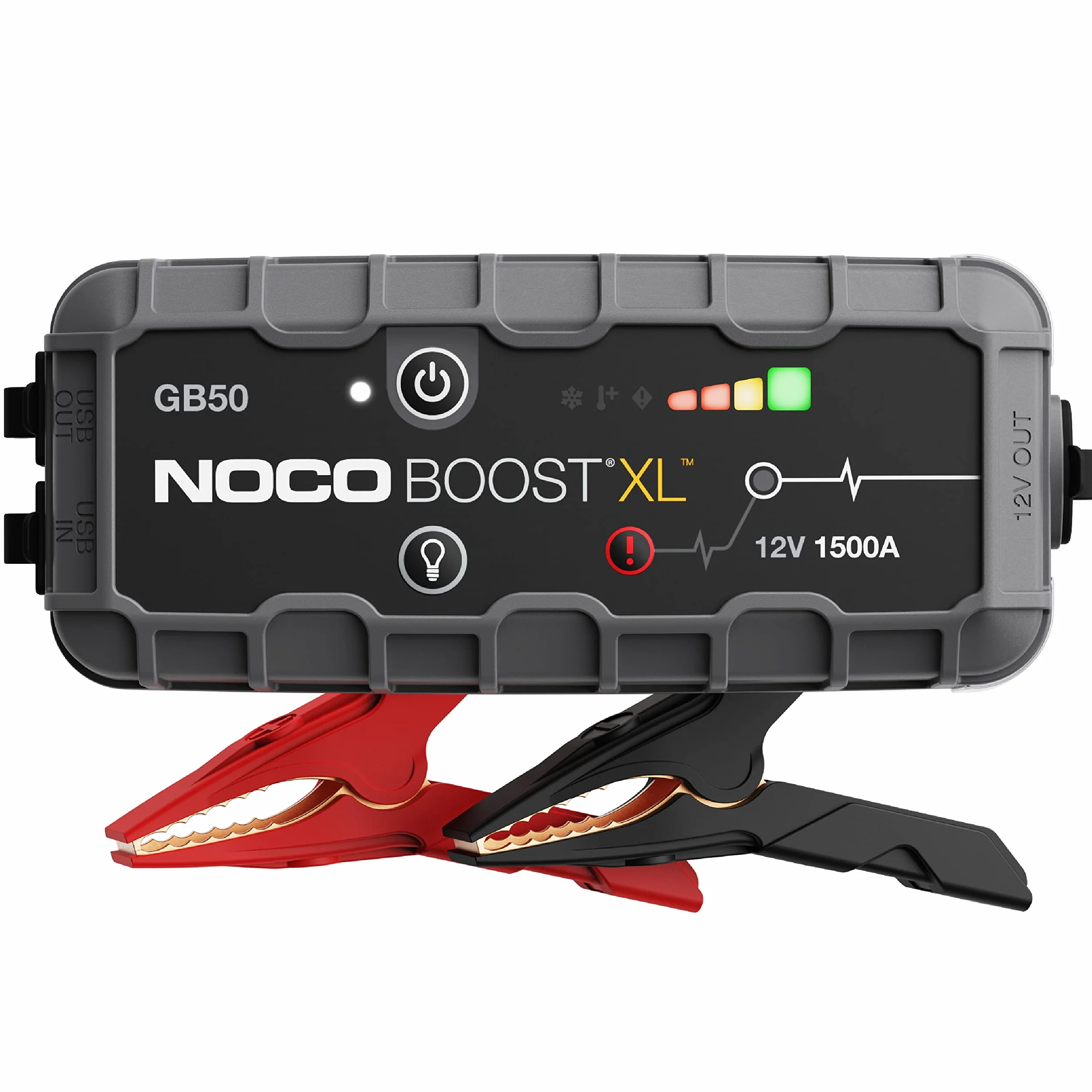 NOCO Boost XL GB50 1500 A 12 V UltraSafe Urządzenie Ułatwiające Rozruch, Przenośne Urządzenie Rozruchowe do Silników Benzynowych i Diesla o Pojemności do 7 l