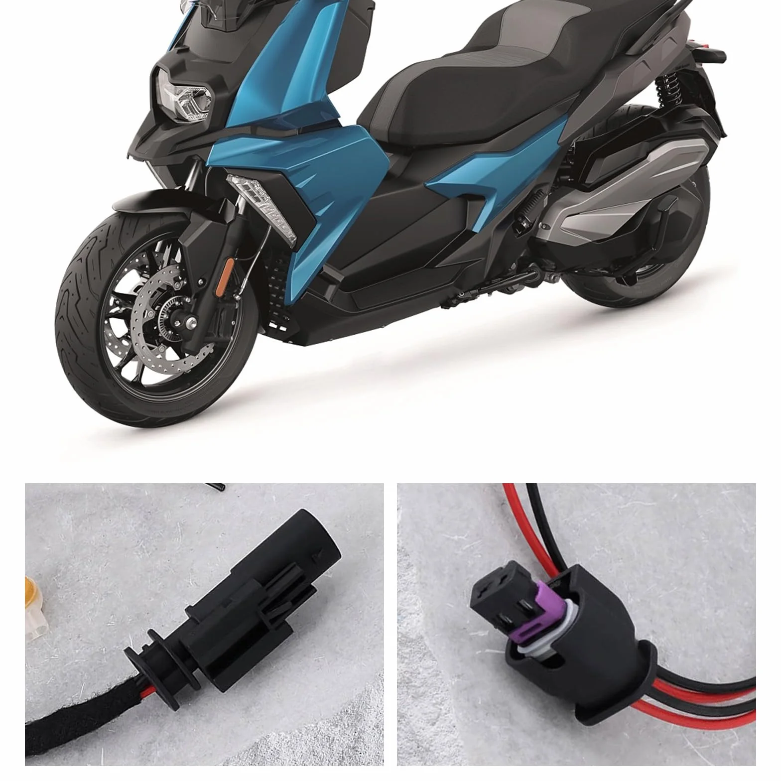 12 V 2-pinowy adapter Y część zamienna 61111692238 61127712581 kompatybilna z BMW R 1200 GS 2006-2019