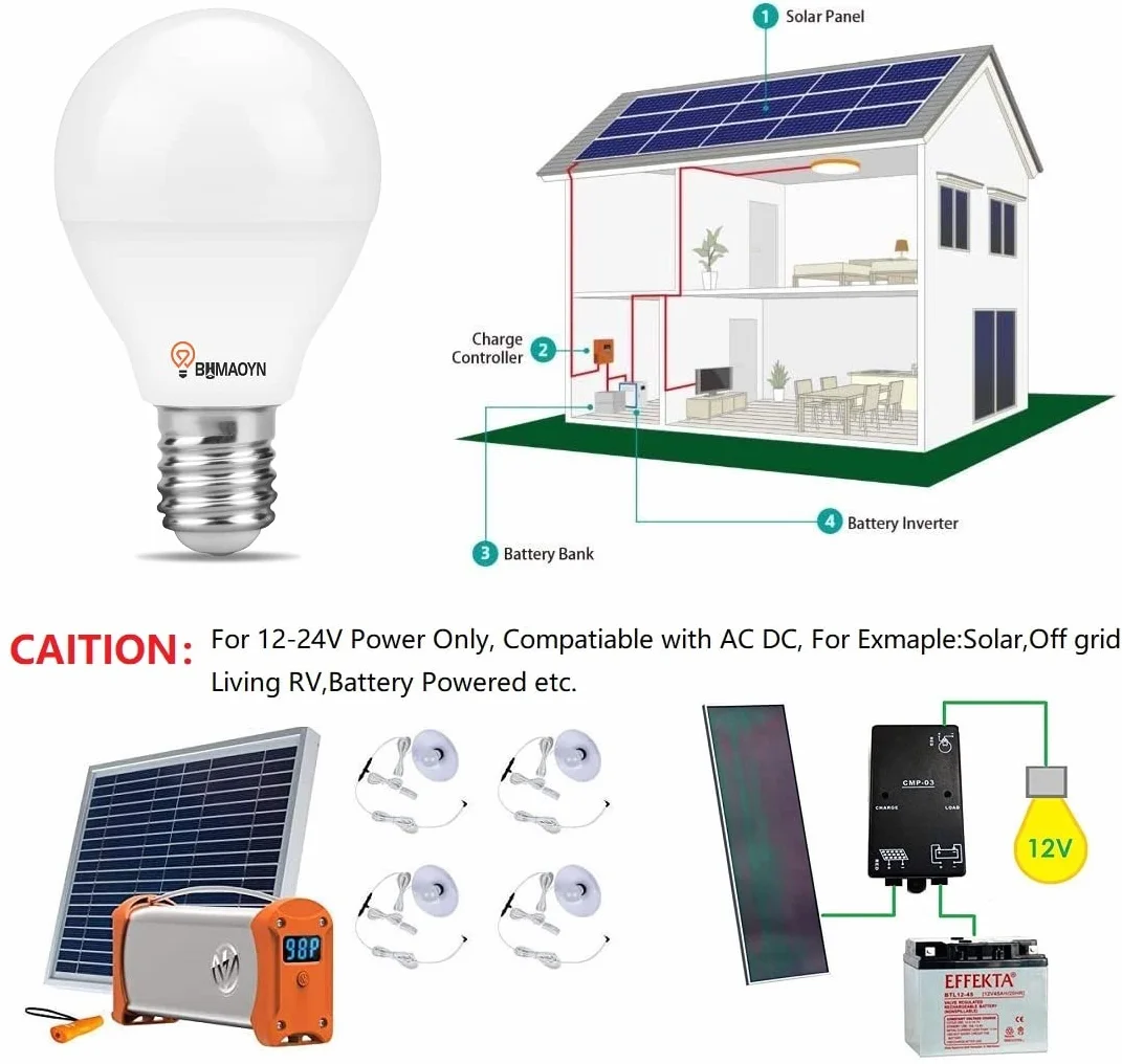 Glühbirne 12V 24V LED E14 5W (Naturalna Biel 4000K)