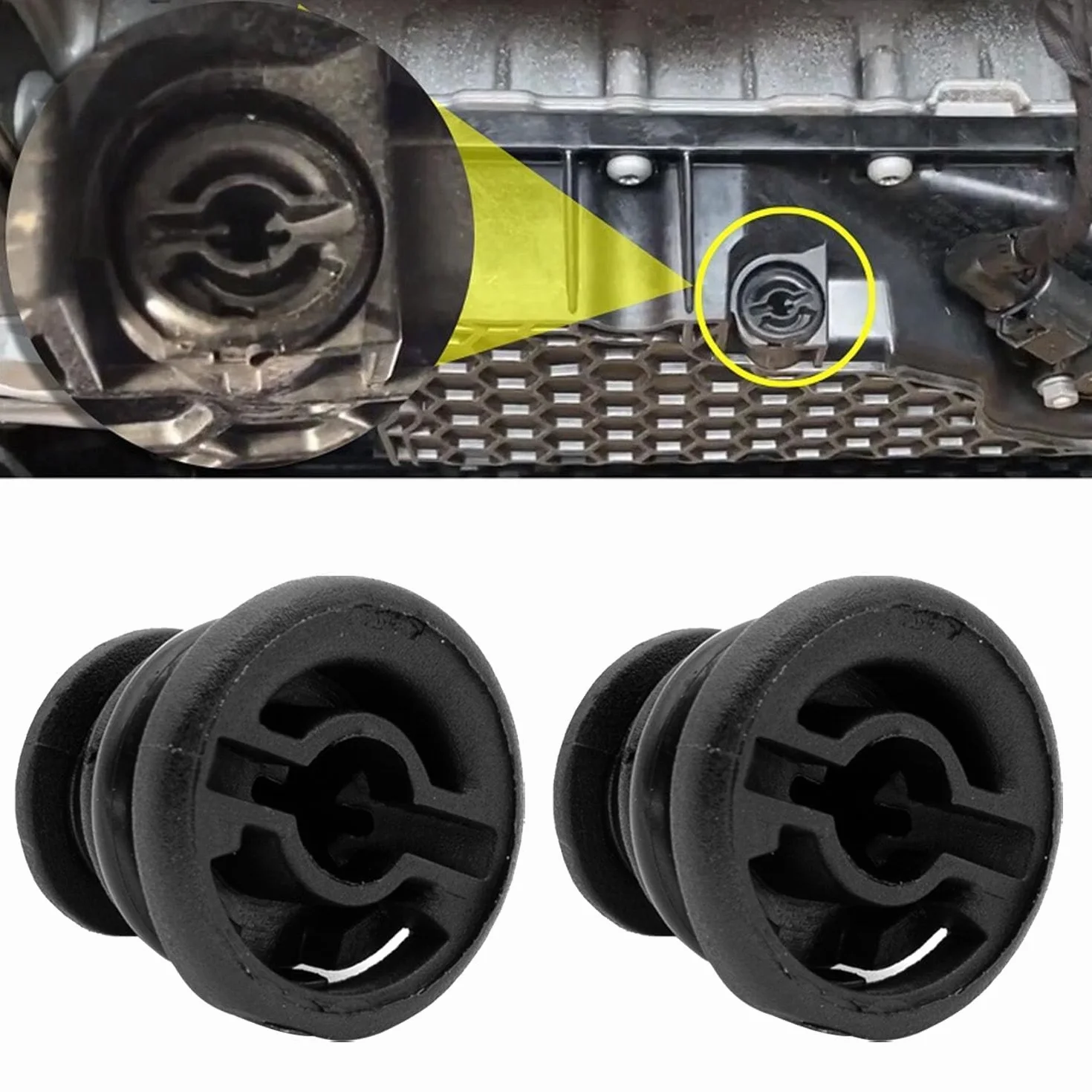 6 sztuk korków spustowych oleju, 06l103801, plastikowy korek oleju kompatybilny z klasą A A1 A3 A4 A5 A6 A7 Q3 Q5 S3 TT, kompatybilny z VW, Audi plastikowy korek oleju