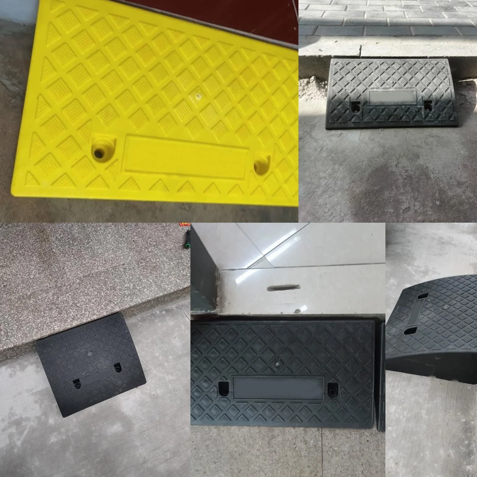 Plastic curb ramps