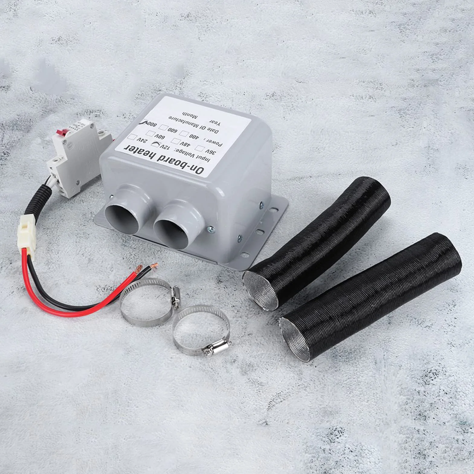 Grzałka 12V 800W Nagrzewnica Samochodowa KIMISS 2 Wylot Powietrza Odmrażacz Szyby