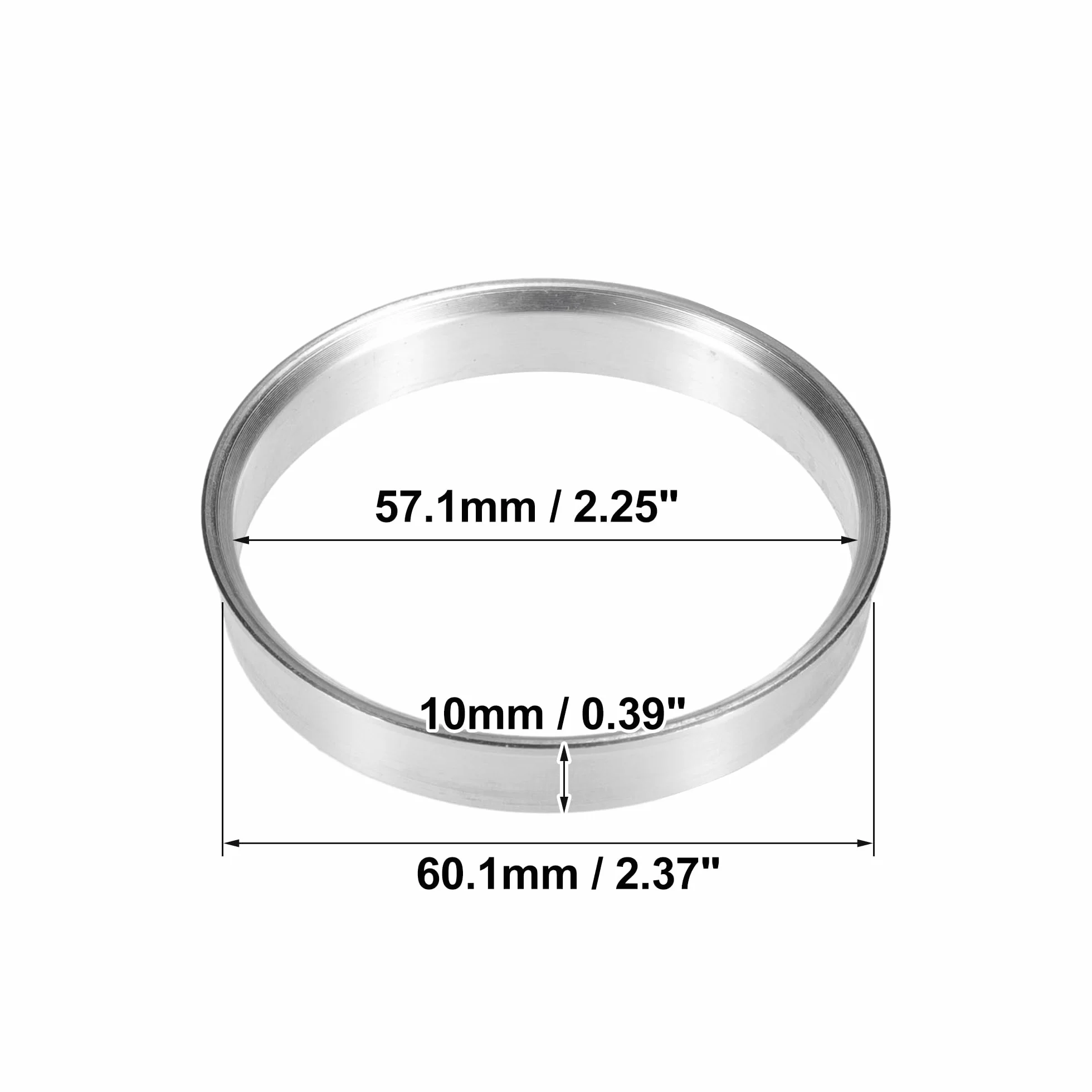 Pierścienie ze stopu aluminium wyśrodkowane 60,1 mm do 57,1 mm do samochodu