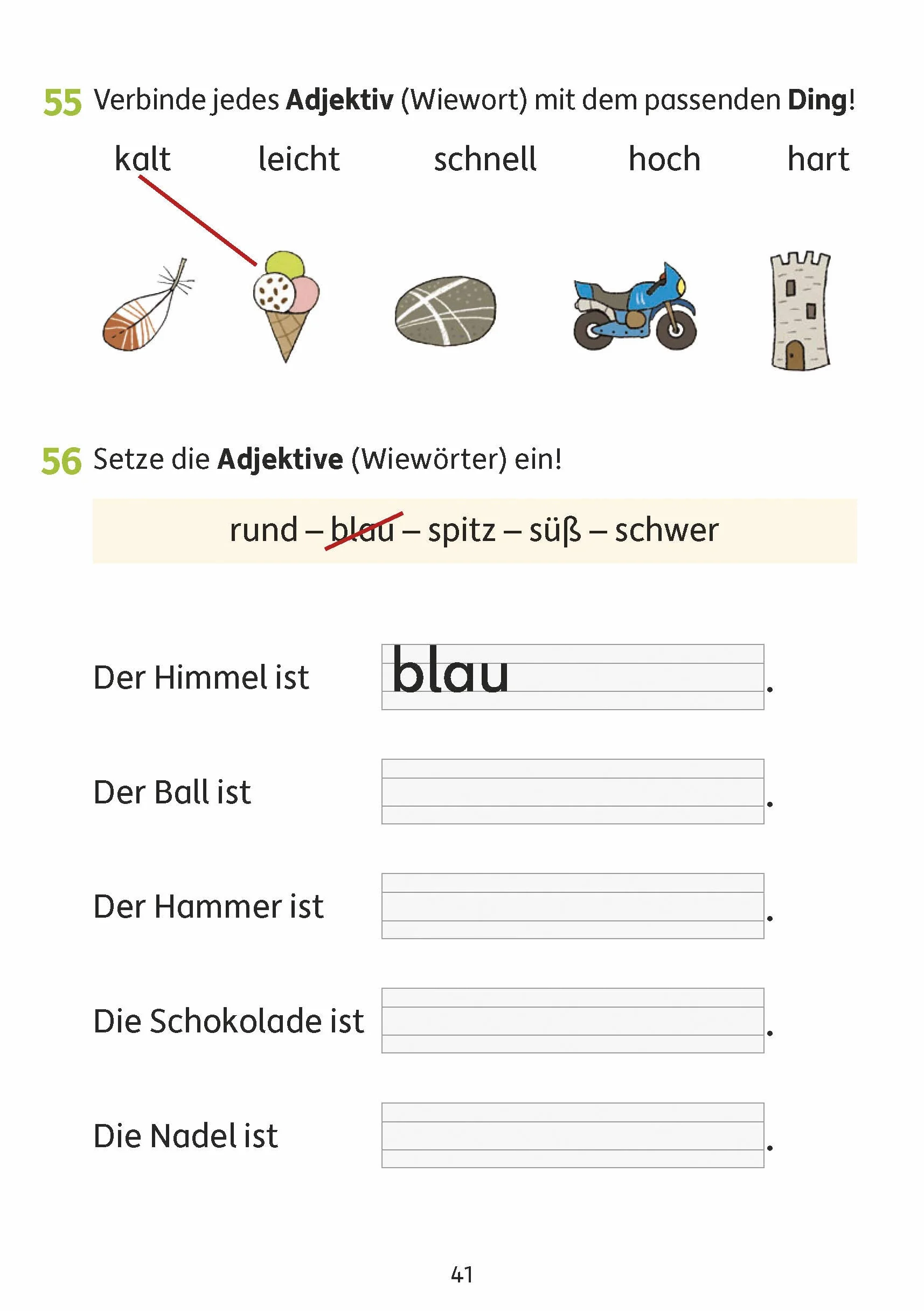 Grammatik 1./2. klasse: Buchstaben, Laute, Das Abc, Satzarten. Wie im Unterricht: Erklärungen mit Übungen und Lösungen: 212