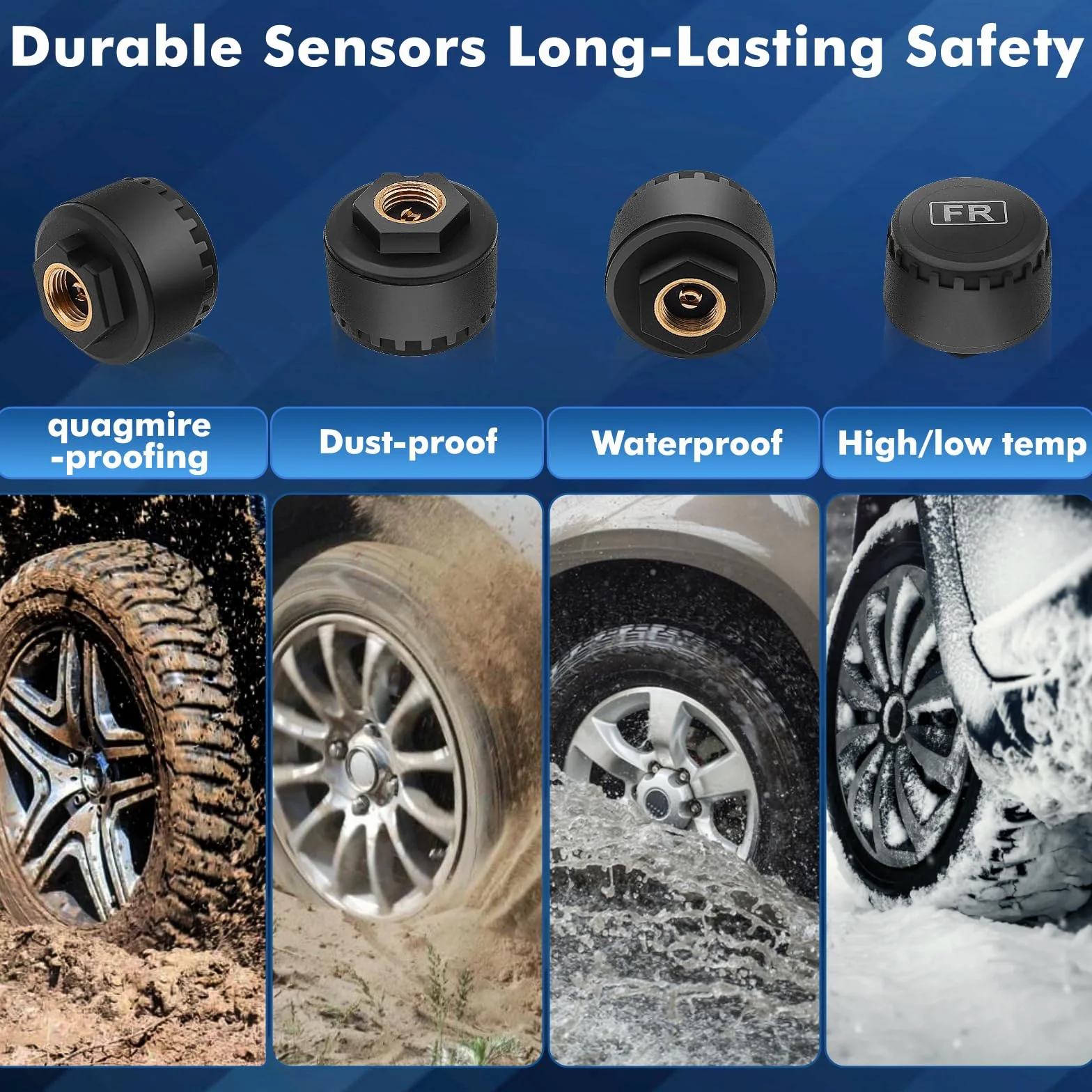 TPMS – system kontroli ciśnienia w oponach, ładowanie słoneczne/USB, alerty w kabinie, alerty temperaturowe, automatyczne włączanie/wyłączanie, dla RV, sedana, SUV, MPV, motoroweru itp., 4