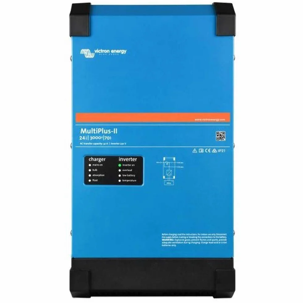 Victron Energy MultiPlus-II 3000VA 12-Volt 230V Falownik Sinusoidalny 120 amp Ładowarka do Akumulatorów
