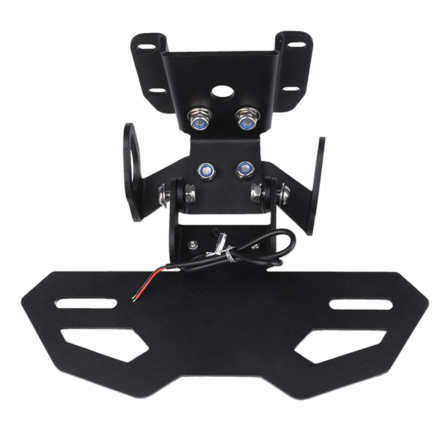 Kompatybilny z Yamaha YZF R7 FZ07 MT-07 2014-2023 Motocykl Tylny Fender Eliminator Motocykl License Plate Wspornik ze światłem LED, metalowy uchwyt na płytę Ogon Tidy Modified Accessories