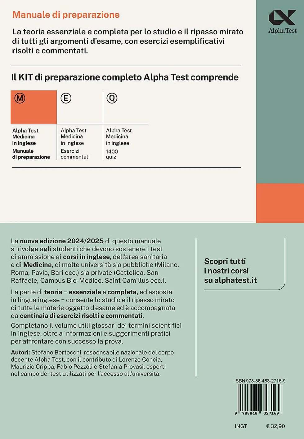 Alpha Test. Medicina in inglese IMAT. Manuale di preparazione