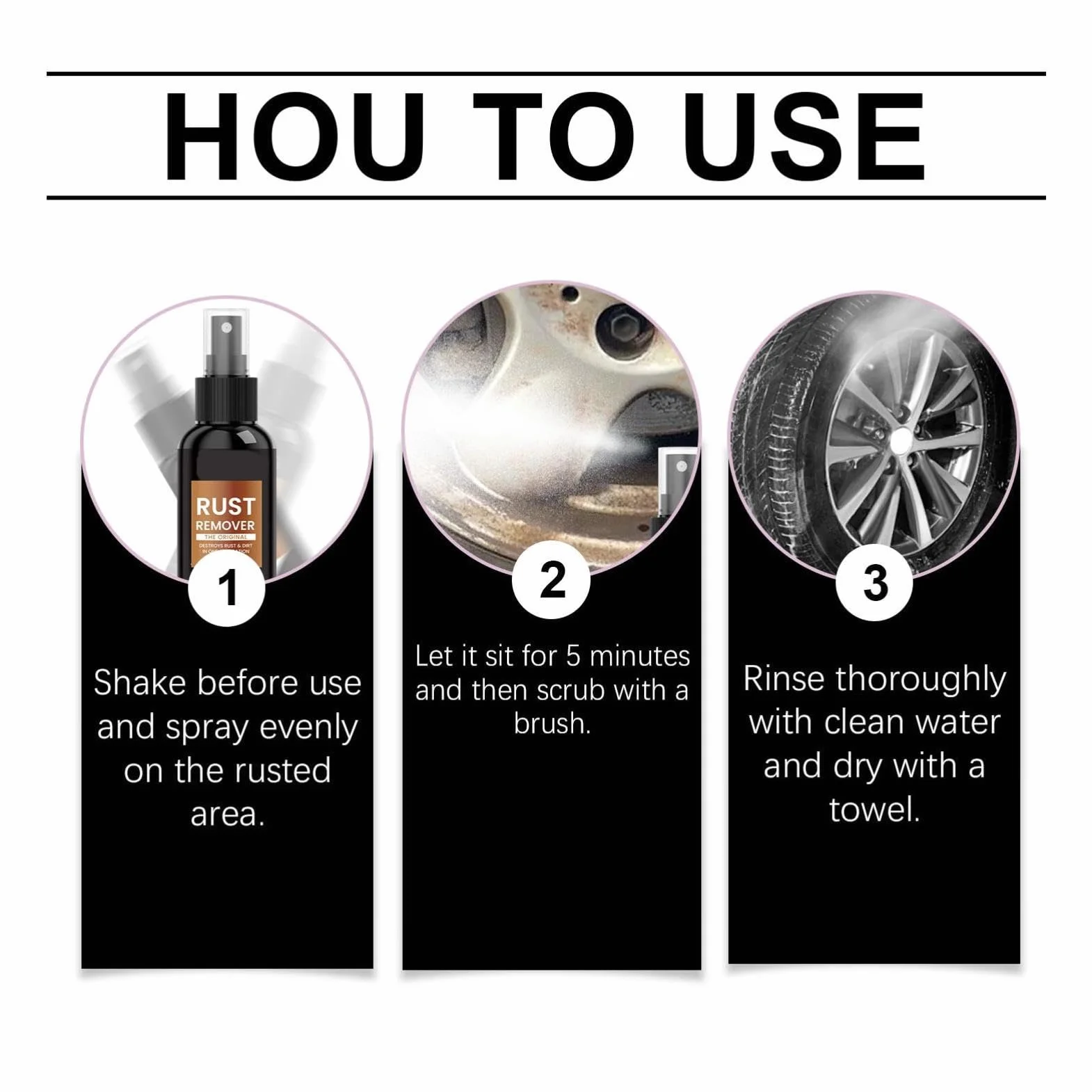 spray do usuwania rdzy z metalu, usuwanie rdzy, zmywacz rdzy, zmywacz rdzy z samochodu, spray do usuwania rdzy, zmywacz rdzy do metalu/roweru/samochodu/łańcucha rowerowego (1)