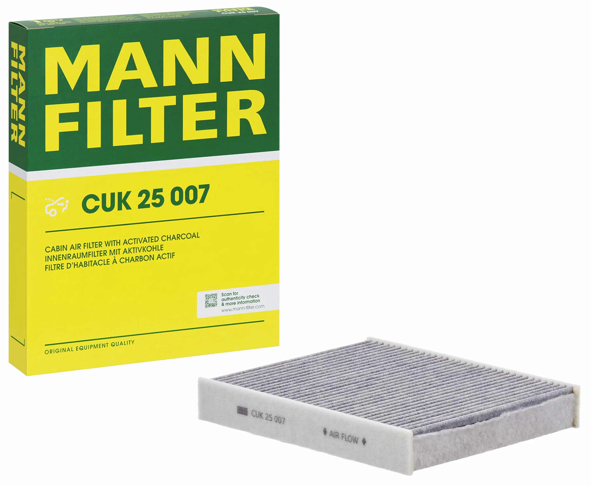 MANN-FILTER CUK 25 007 Filtr powietrza kabinowego - SAMOCHODY OSOBOWE + DOSTAWCZE